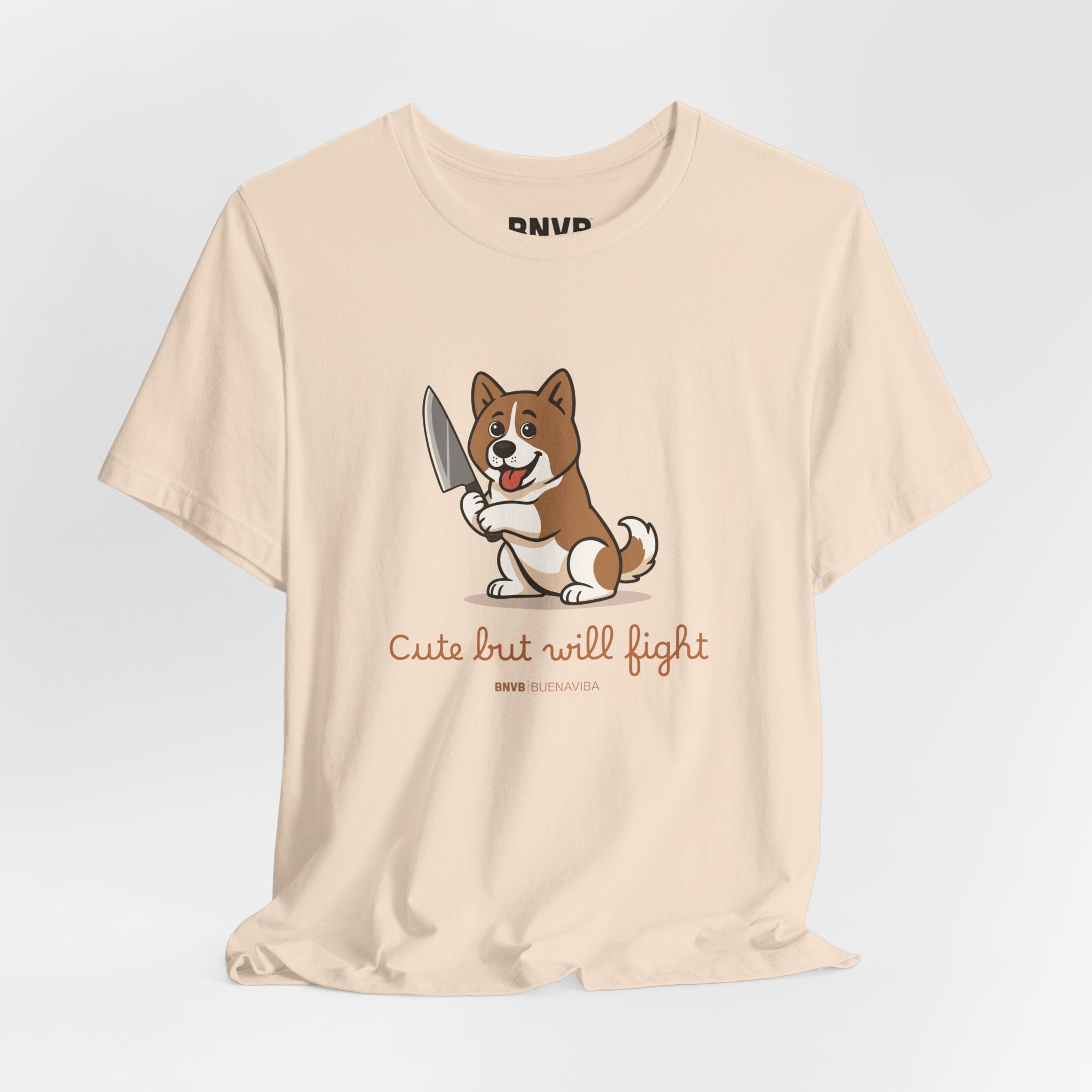 Cute But Will Fight Tee 🐾 | Akita Puppy Dog Lover T-Shirt