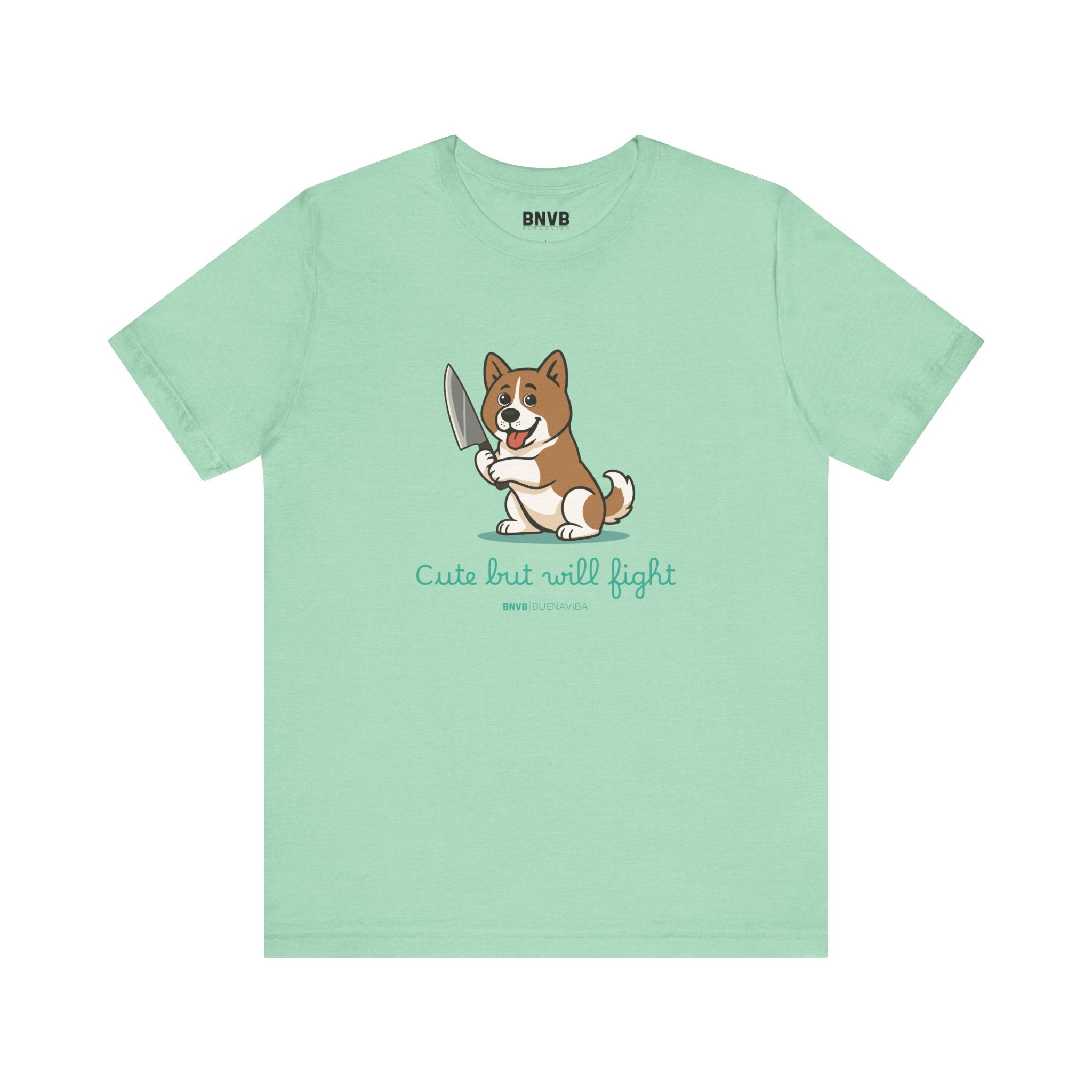 Cute But Will Fight Tee 🐾 | Akita Puppy Dog Lover T-Shirt