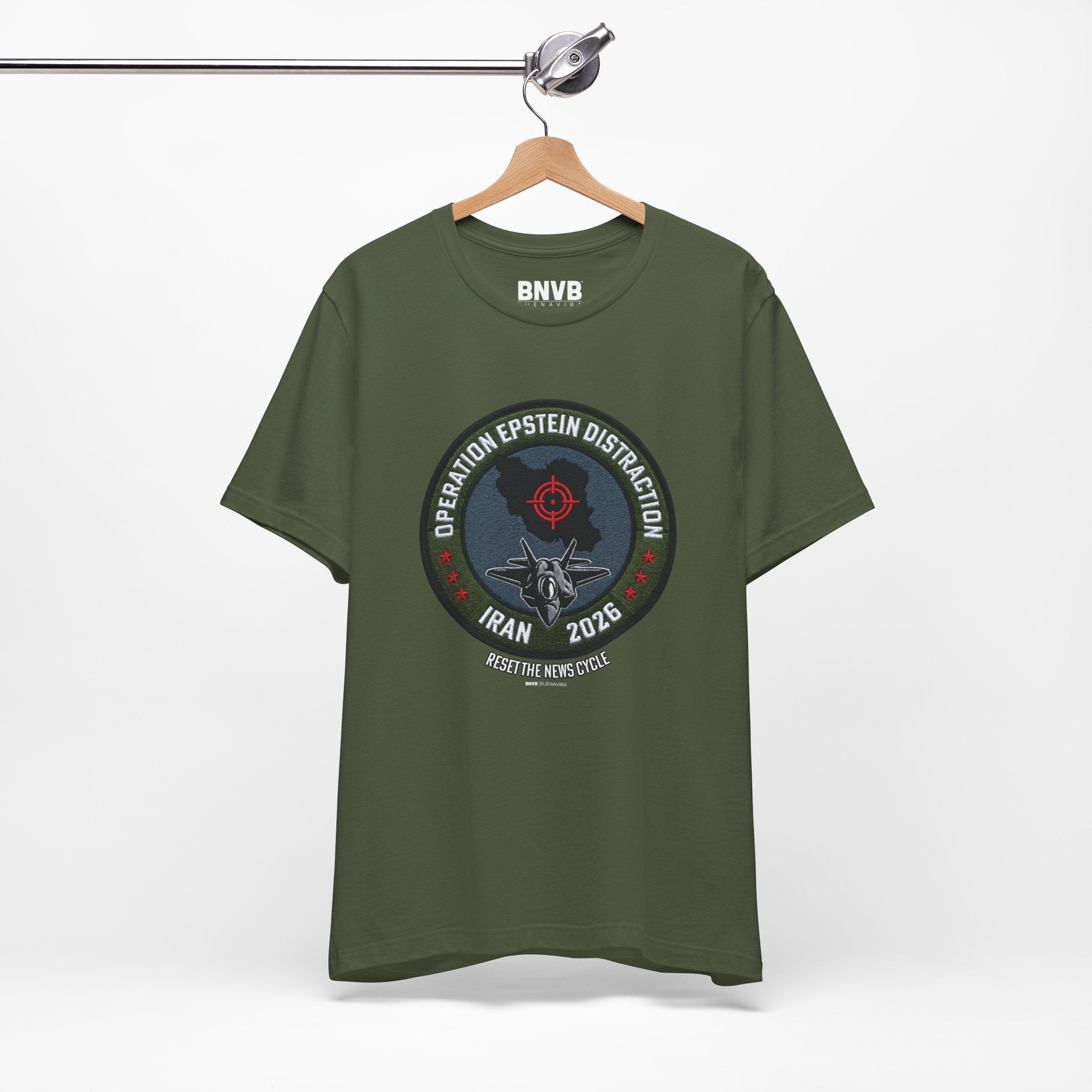 Operation Epstein Distraction Tee - Military Patch Edition