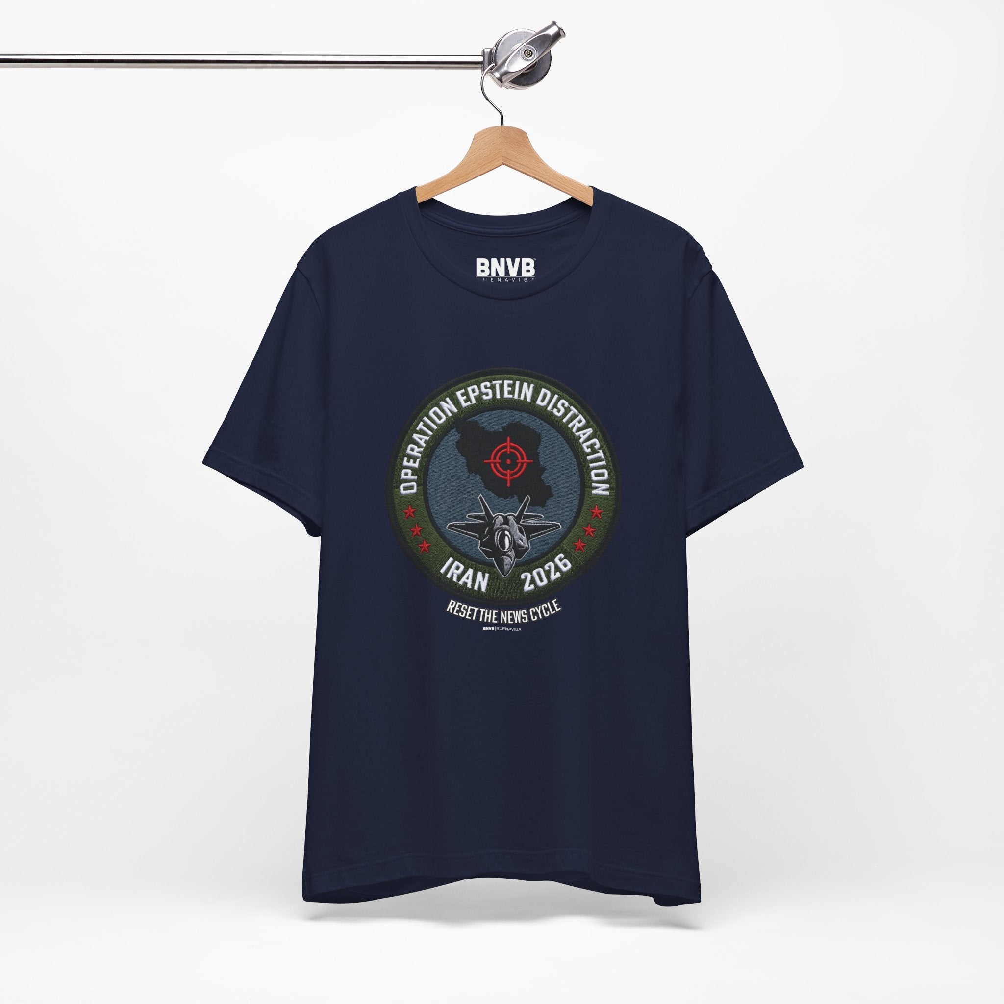 Operation Epstein Distraction Tee - Military Patch Edition