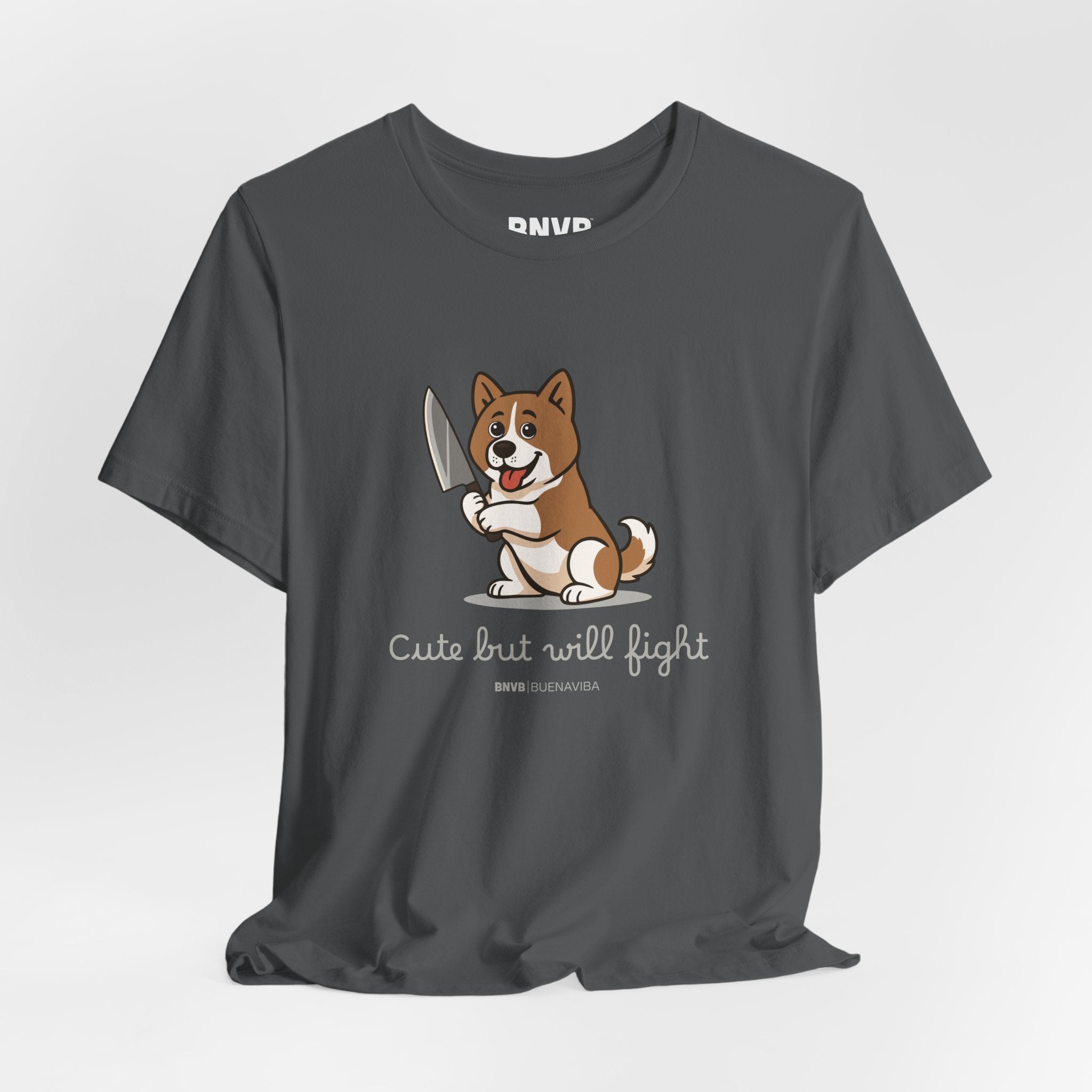 Cute But Will Fight Tee 🐾 | Akita Puppy Dog Lover T-Shirt