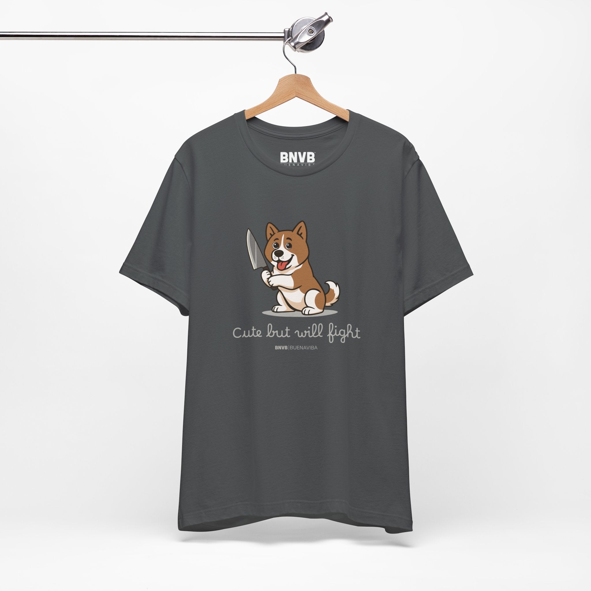 Cute But Will Fight Tee 🐾 | Akita Puppy Dog Lover T-Shirt