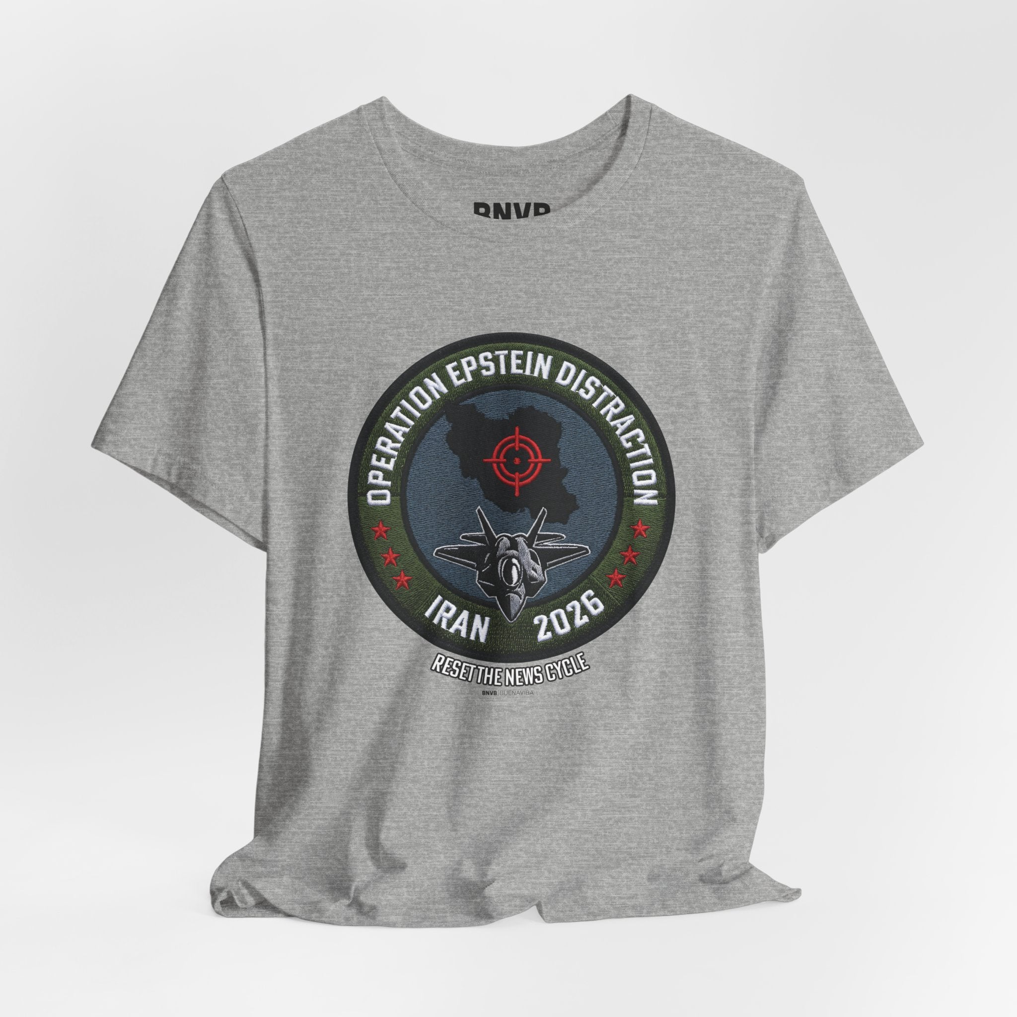 Operation Epstein Distraction Tee - Military Patch Edition