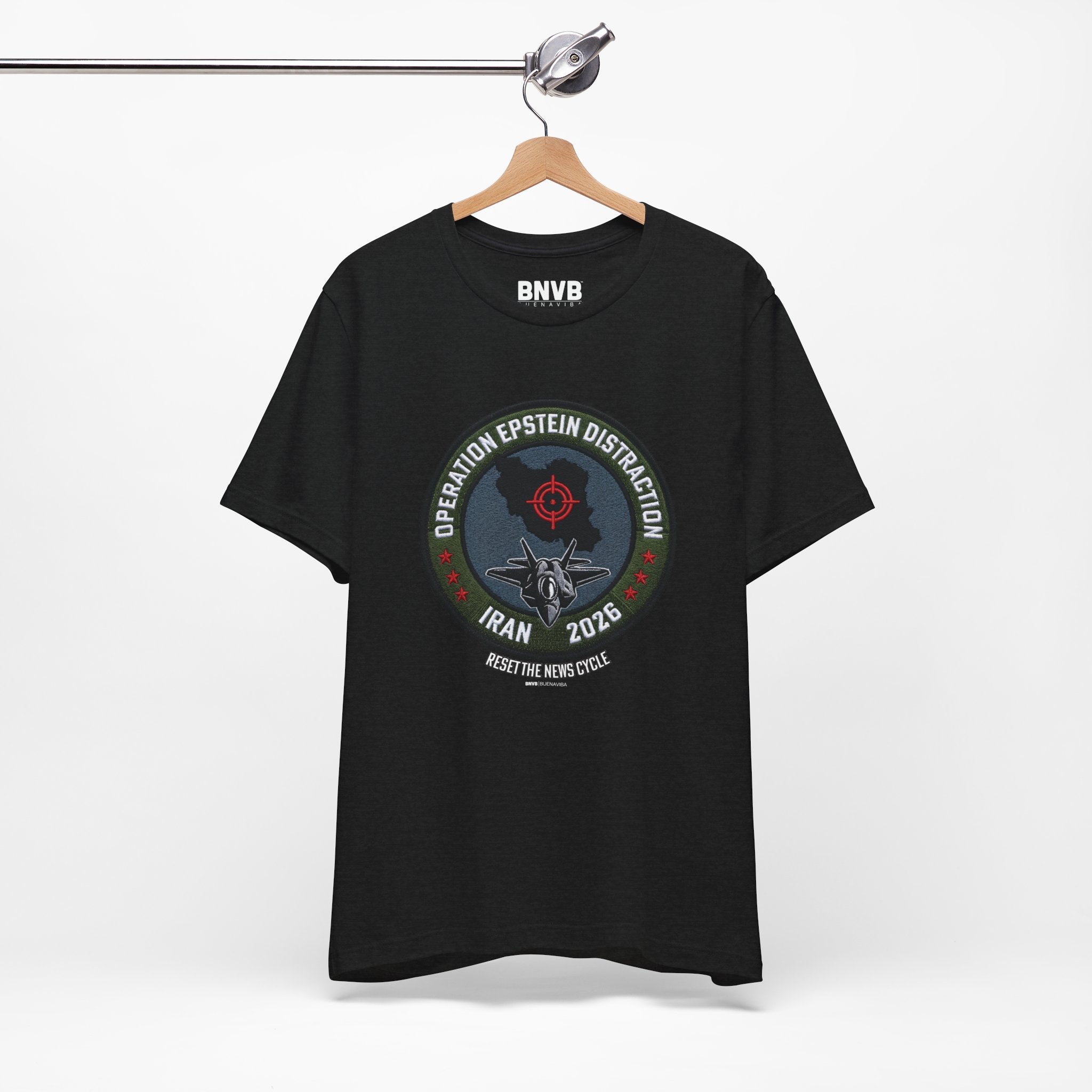 Operation Epstein Distraction Tee - Military Patch Edition