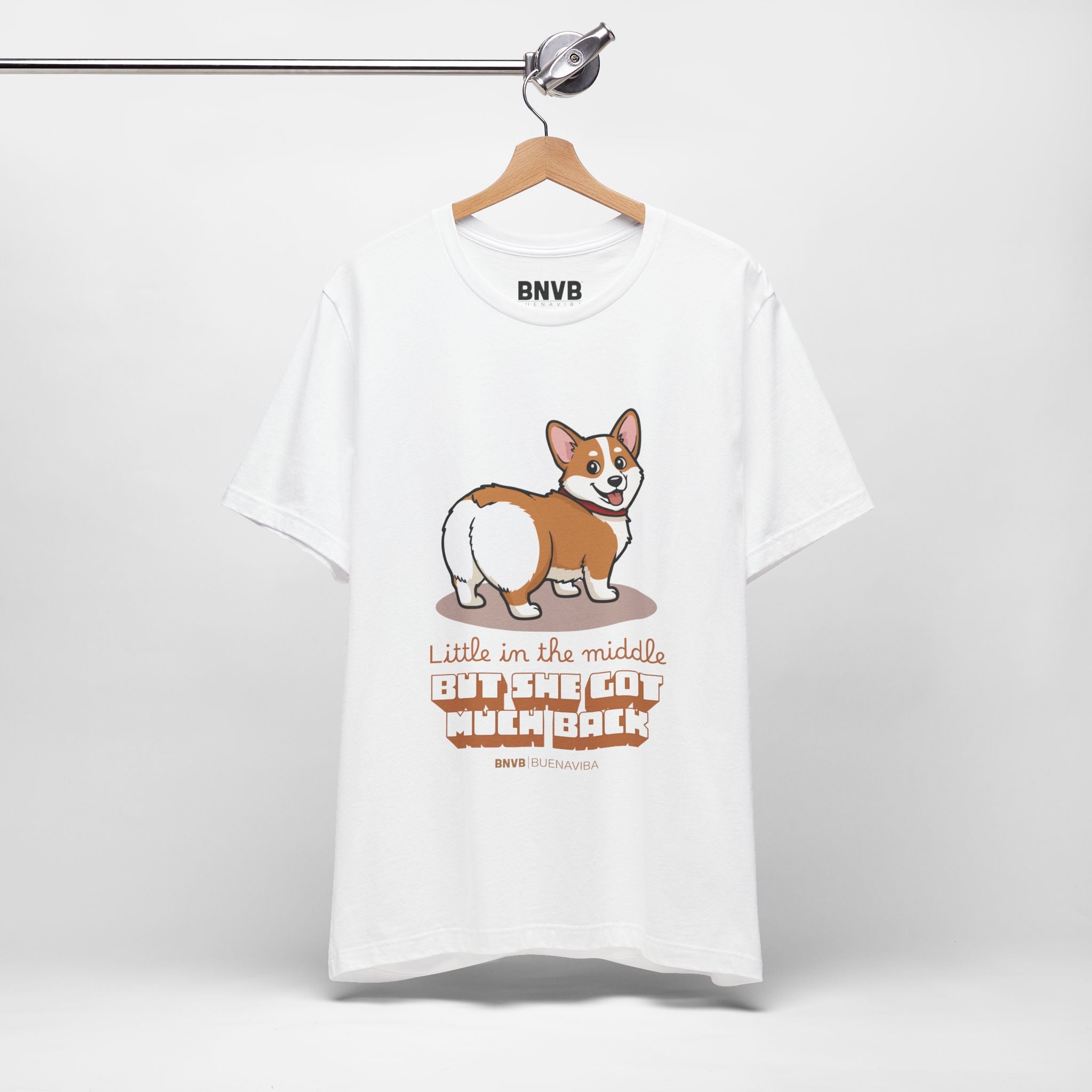 Little in the Middle, Much Back Corgi Tee