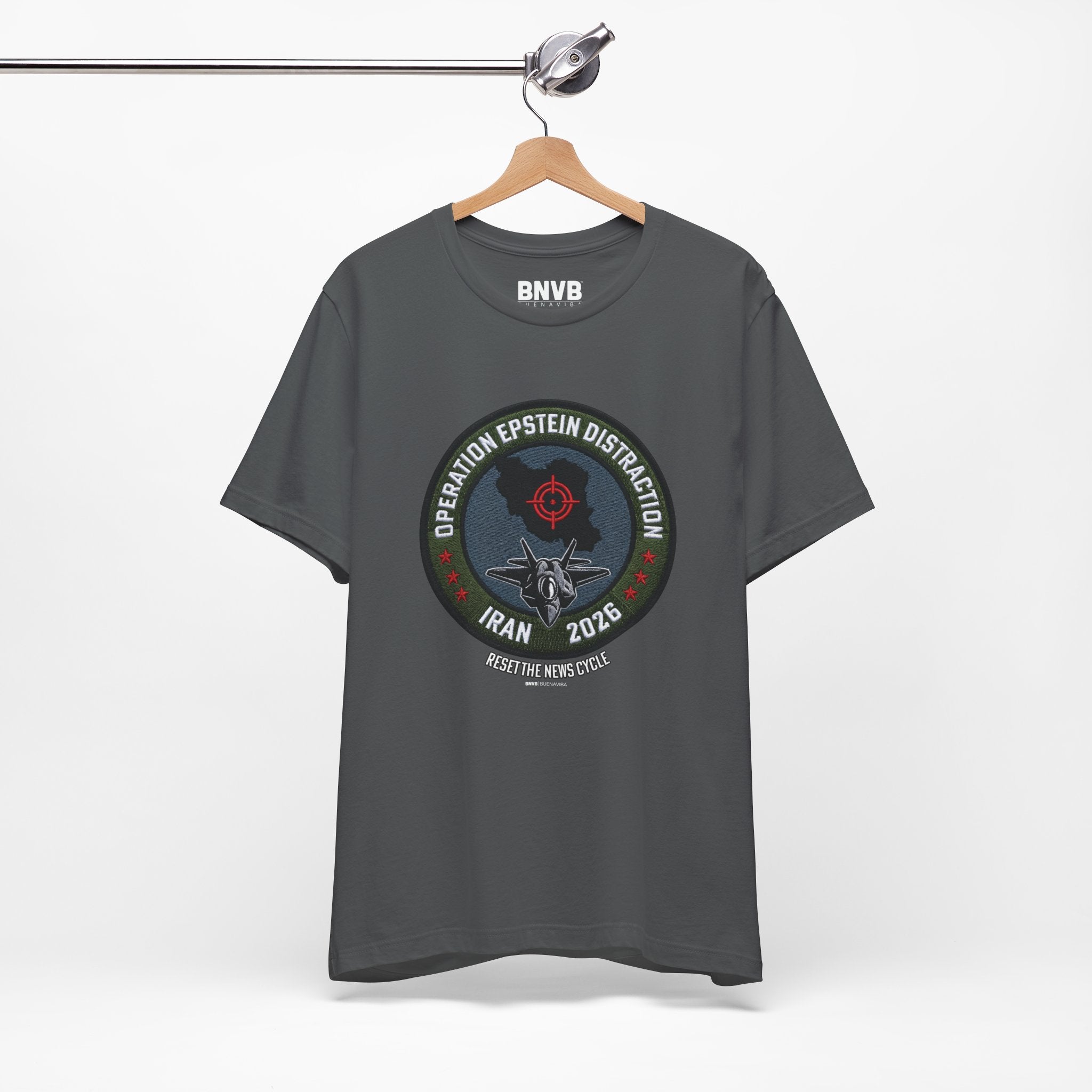 Operation Epstein Distraction Tee - Military Patch Edition