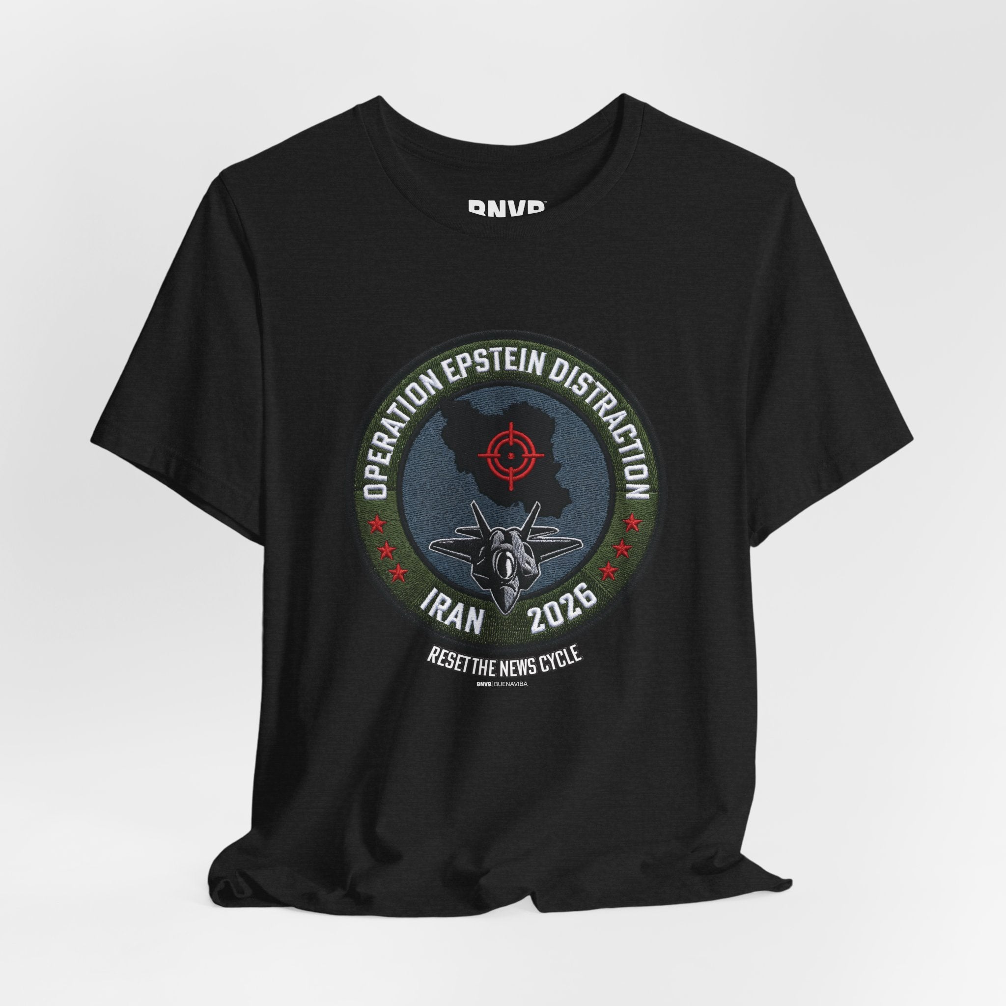 Operation Epstein Distraction Tee - Military Patch Edition