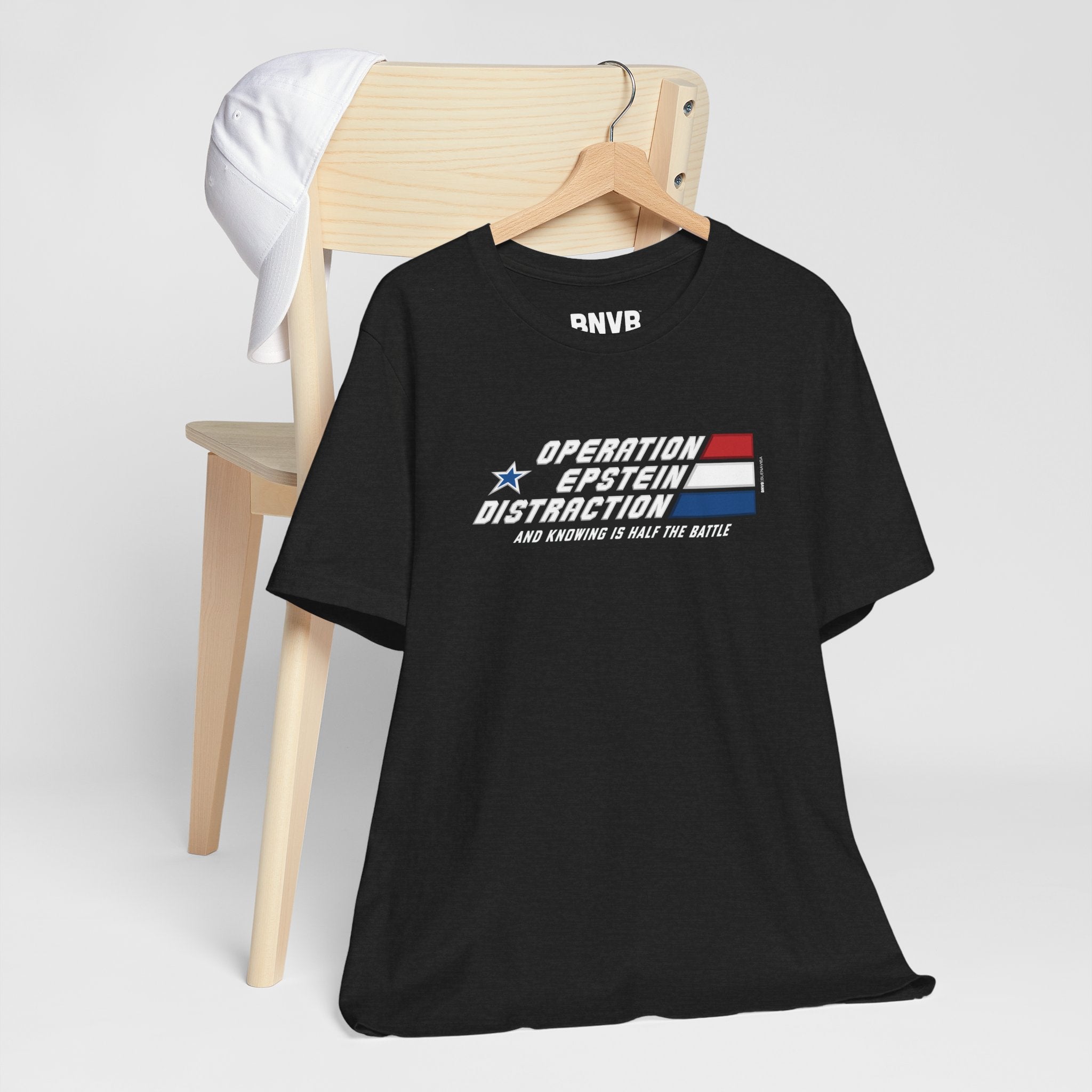 Operation Epstein Distraction Tee - Stripe Edition