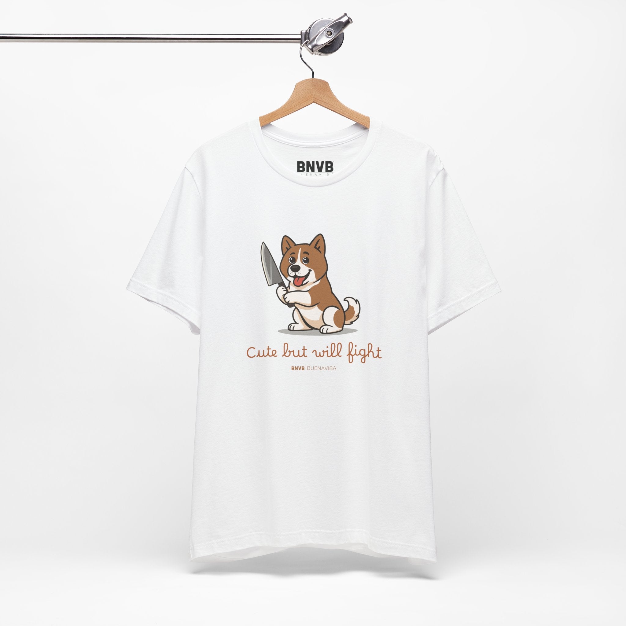 Cute But Will Fight Tee 🐾 | Akita Puppy Dog Lover T-Shirt