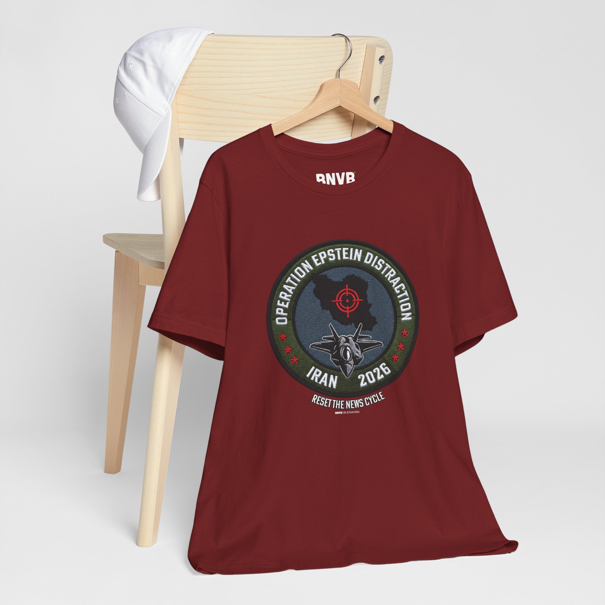Operation Epstein Distraction Tee - Military Patch Edition