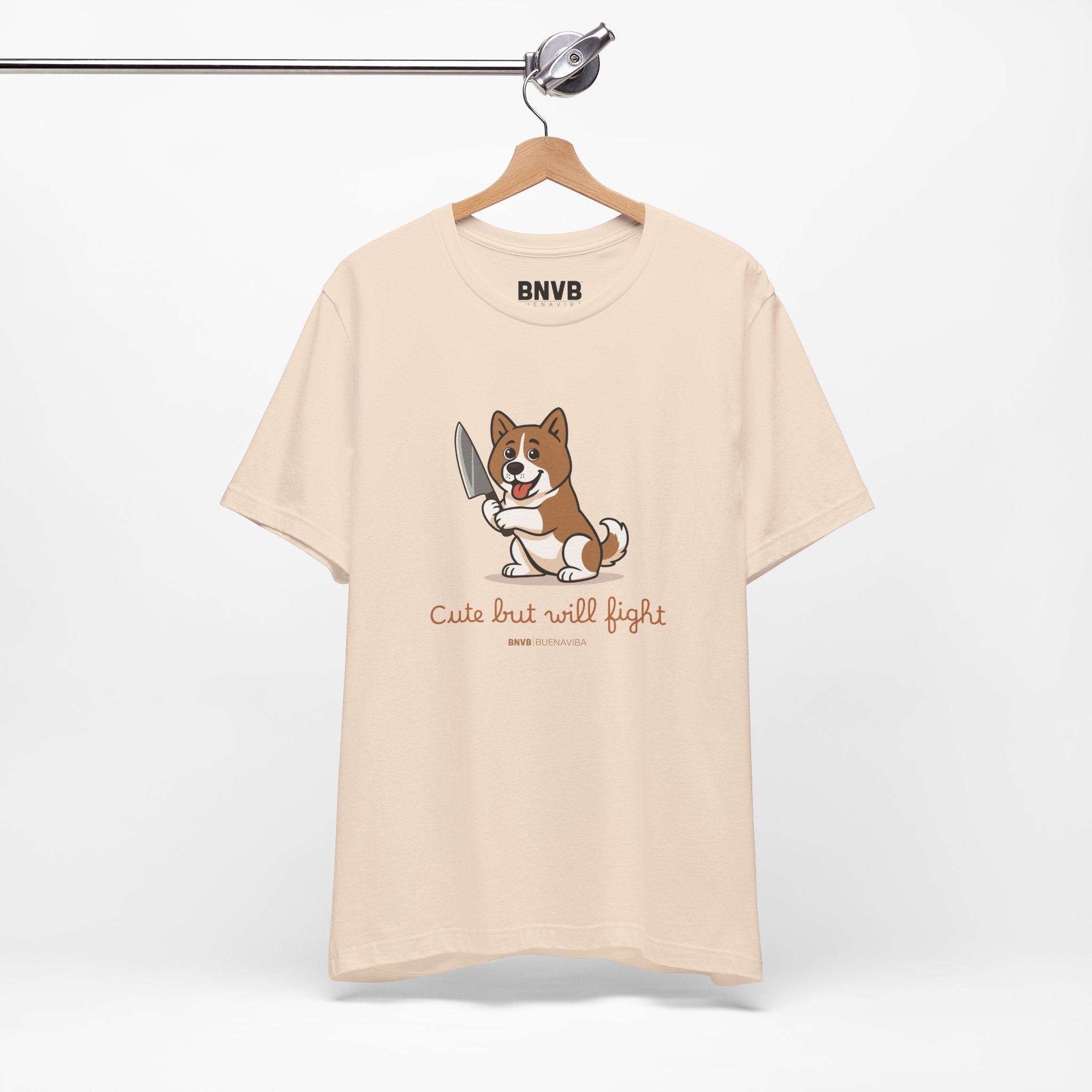 Cute But Will Fight Tee 🐾 | Akita Puppy Dog Lover T-Shirt