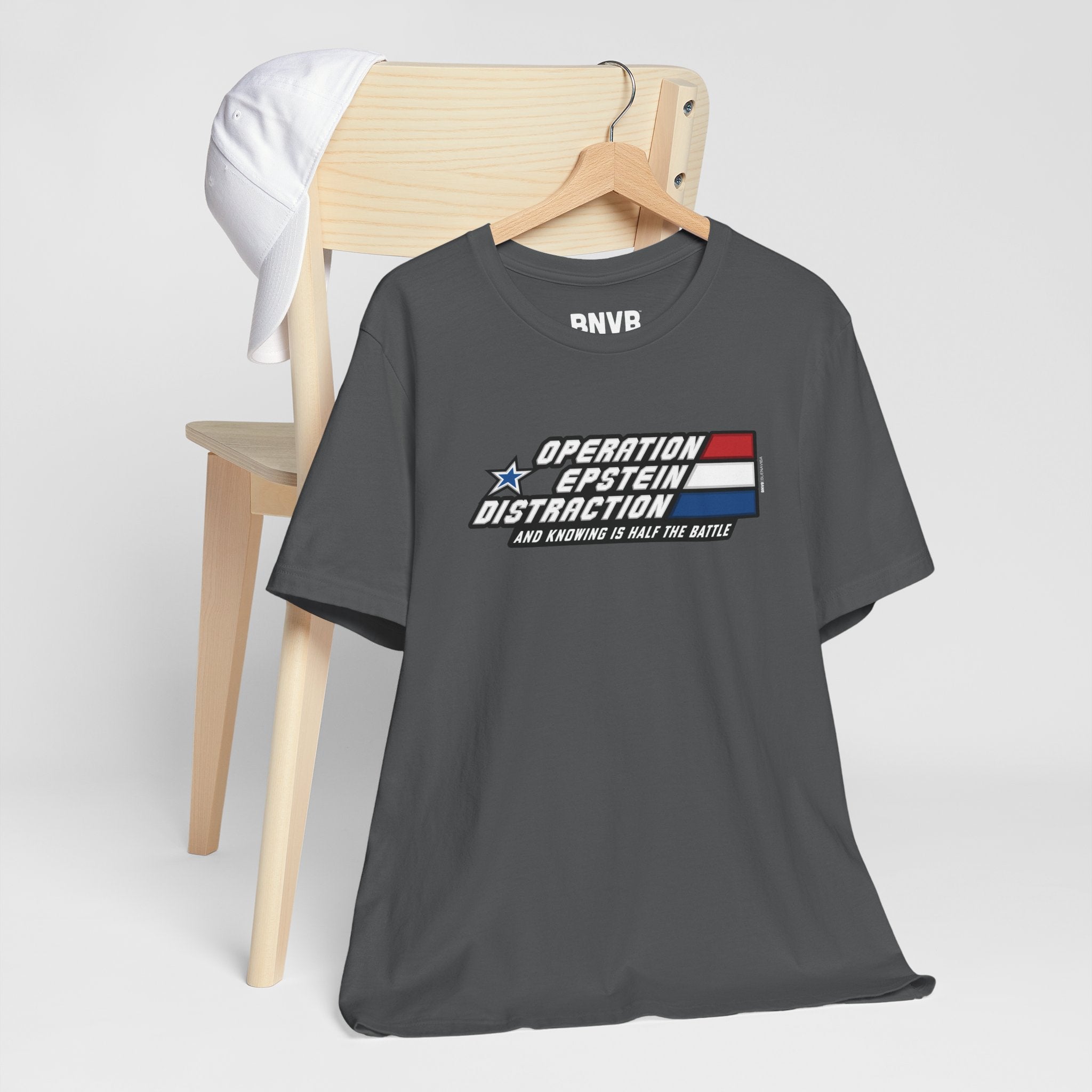 Operation Epstein Distraction Tee - Stripe Edition