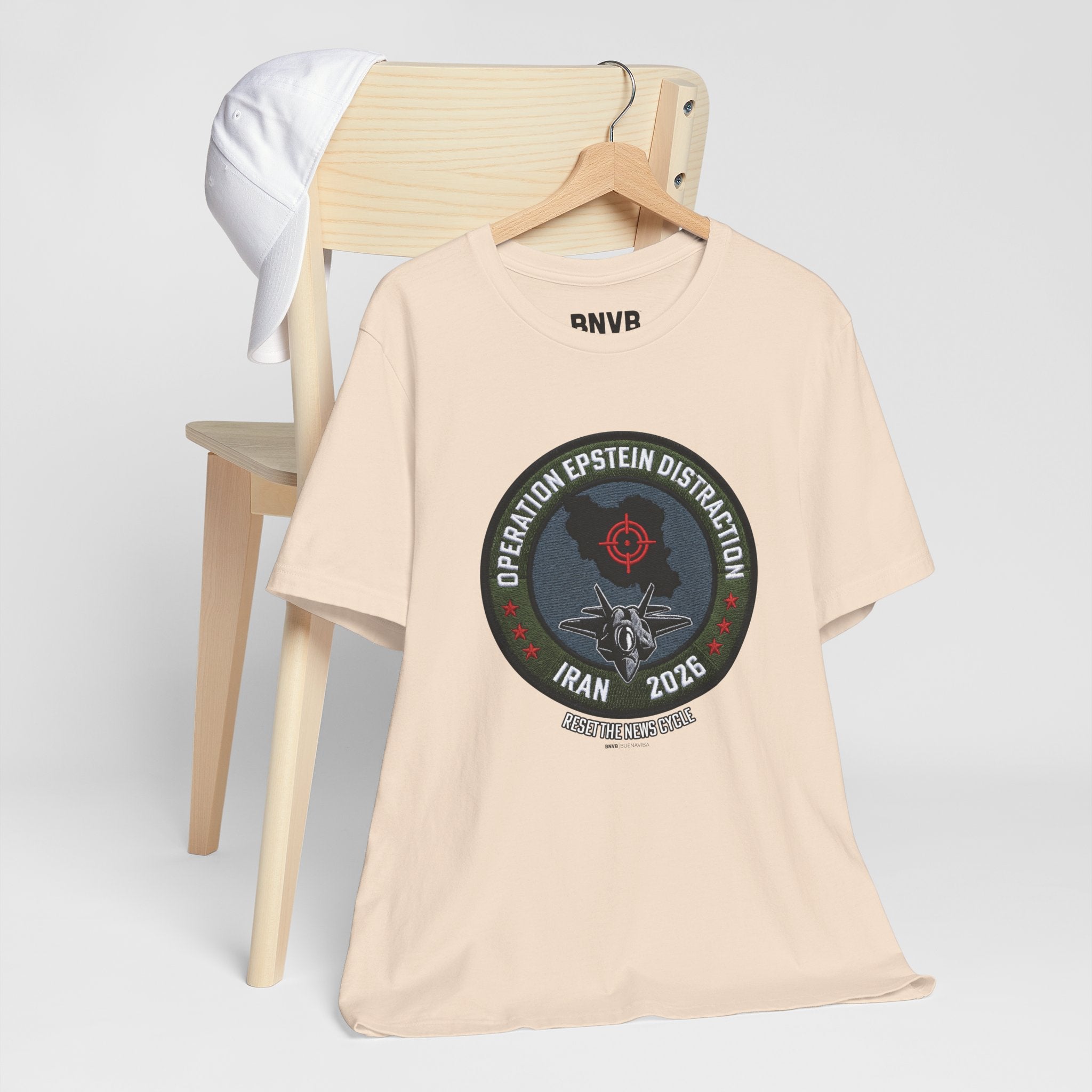 Operation Epstein Distraction Tee - Military Patch Edition