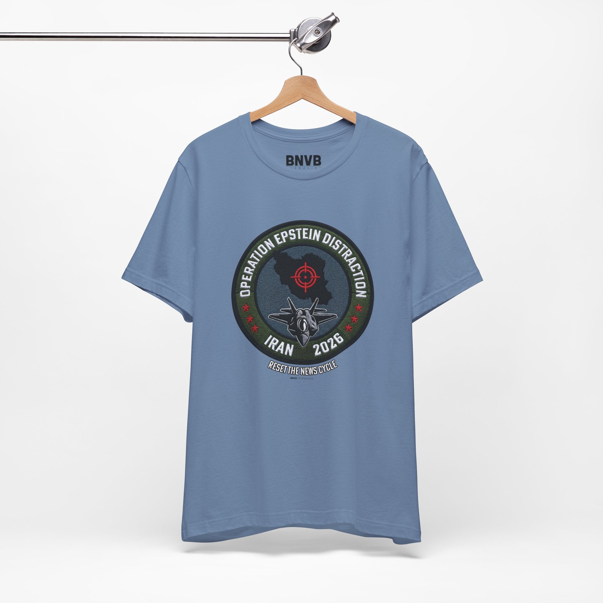 Operation Epstein Distraction Tee - Military Patch Edition