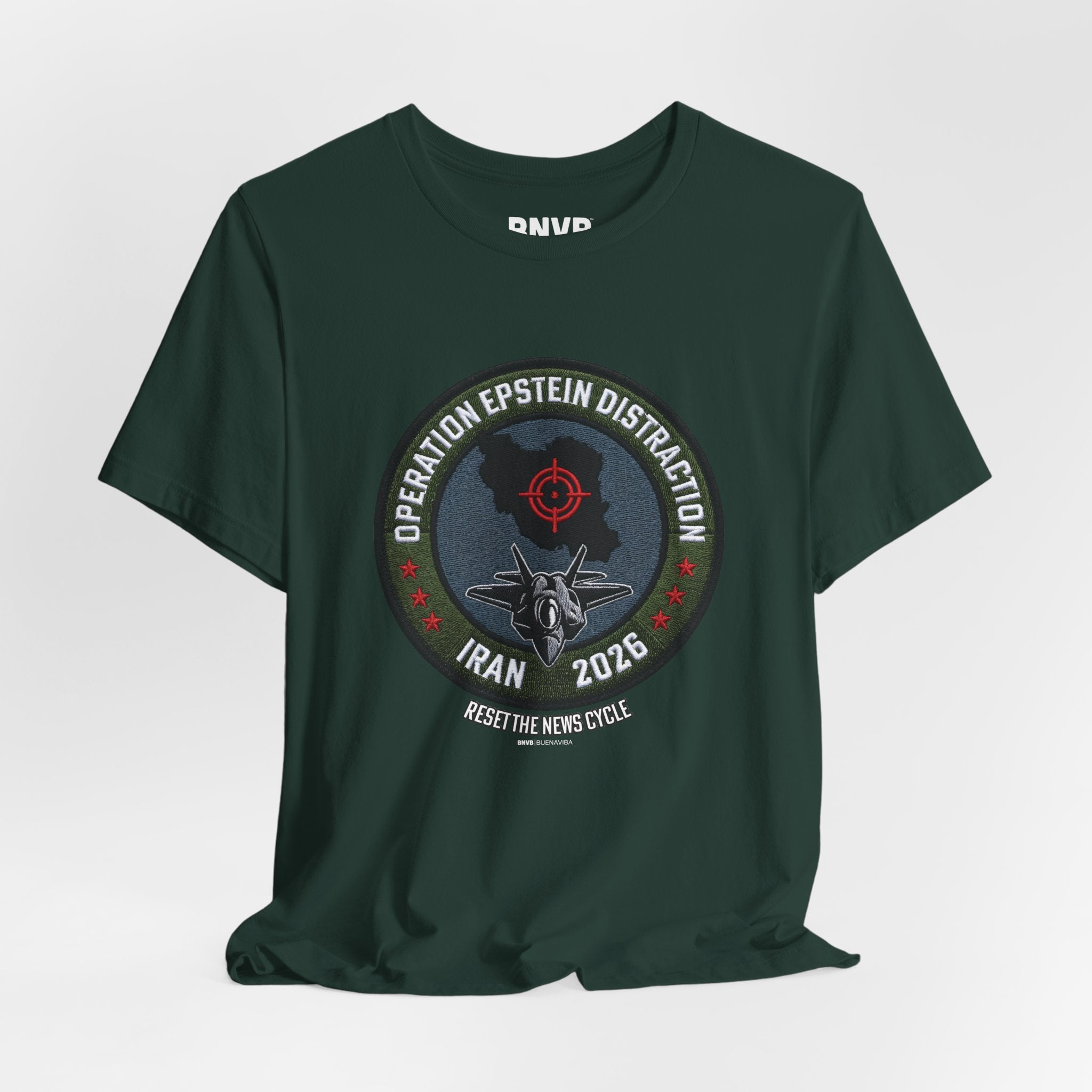 Operation Epstein Distraction Tee - Military Patch Edition
