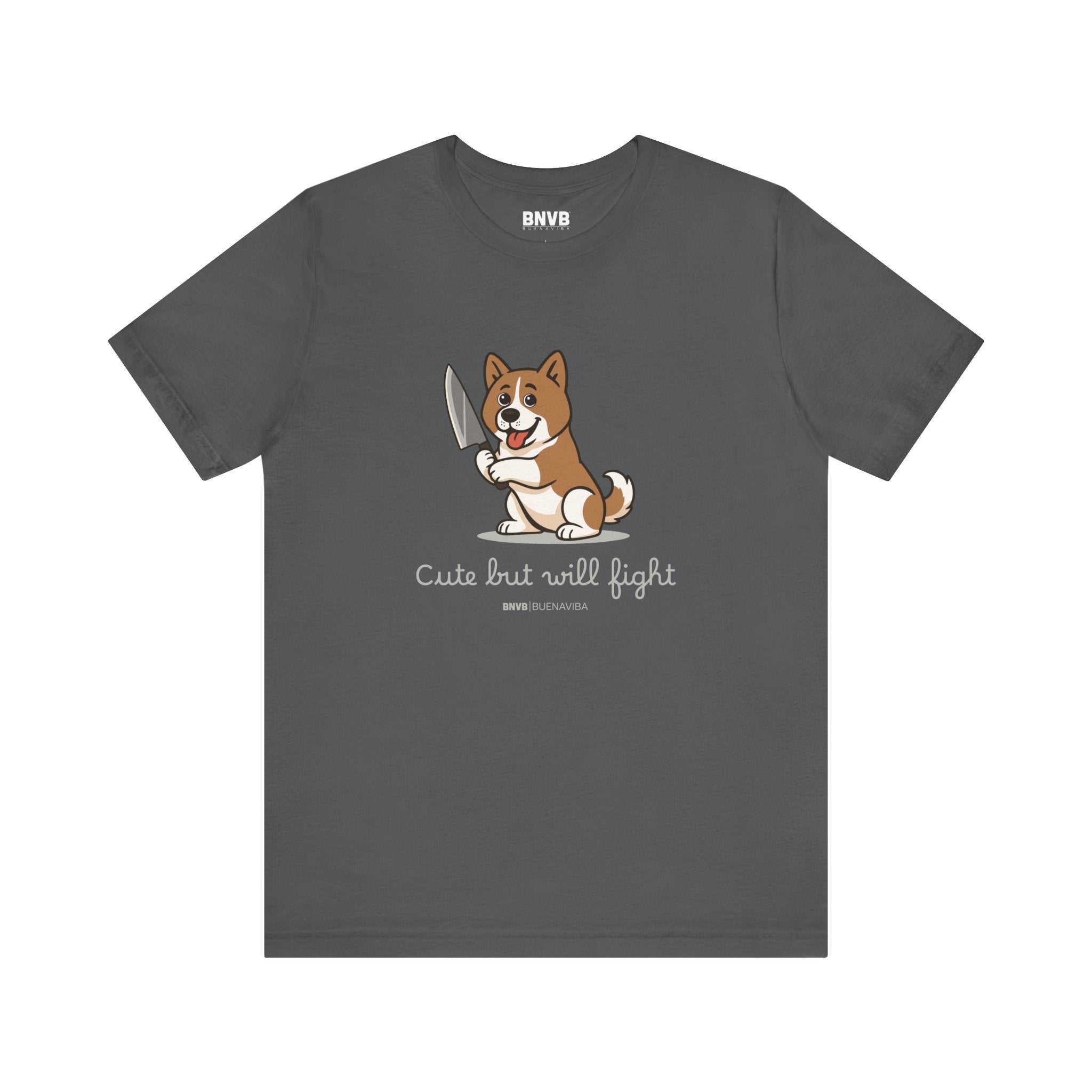 Cute But Will Fight Tee 🐾 | Akita Puppy Dog Lover T-Shirt