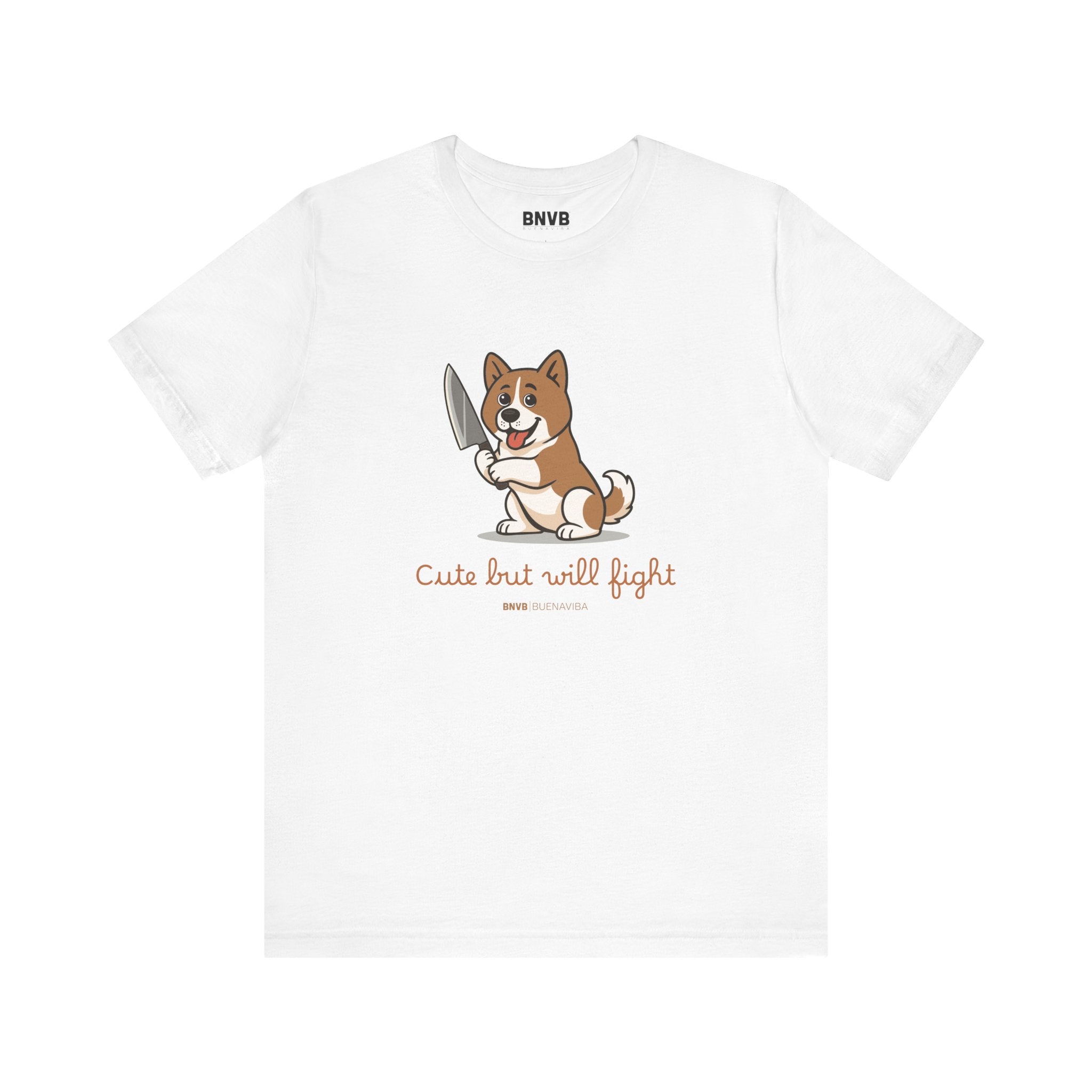 Cute But Will Fight Tee 🐾 | Akita Puppy Dog Lover T-Shirt