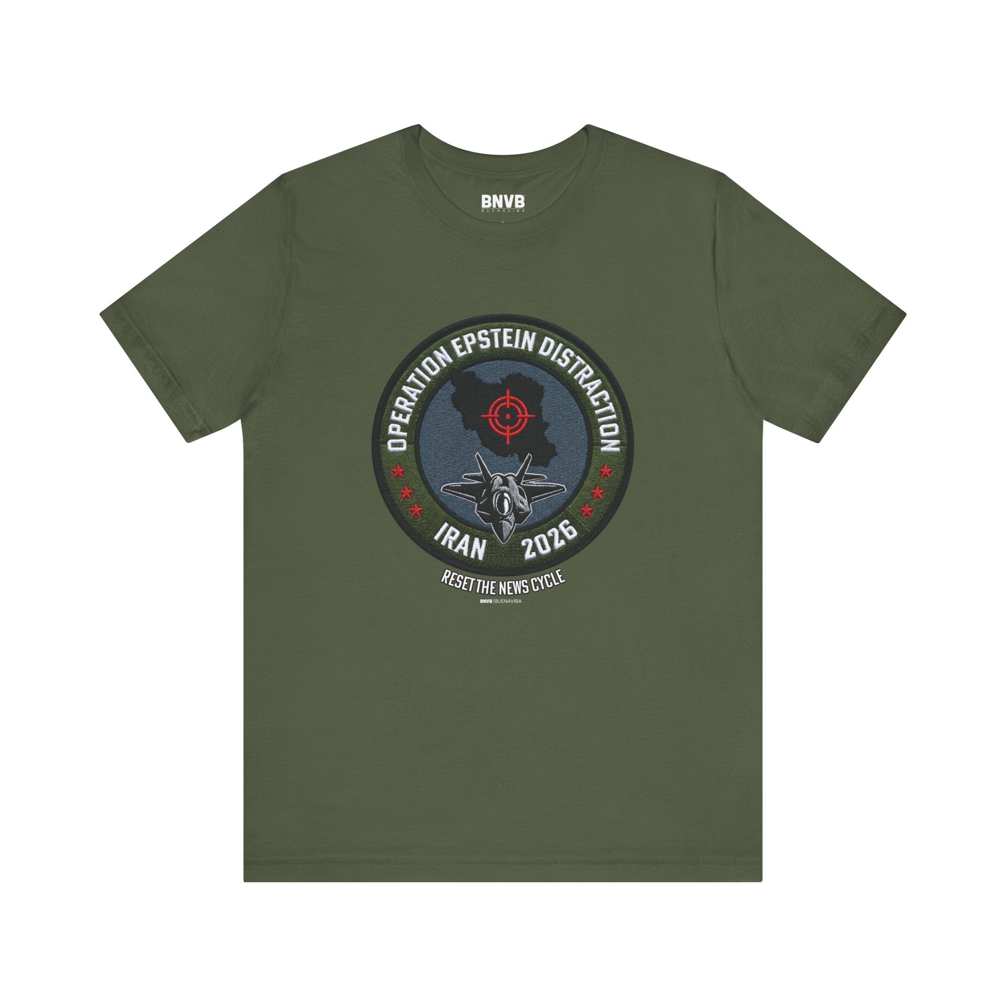 Operation Epstein Distraction Tee - Military Patch Edition