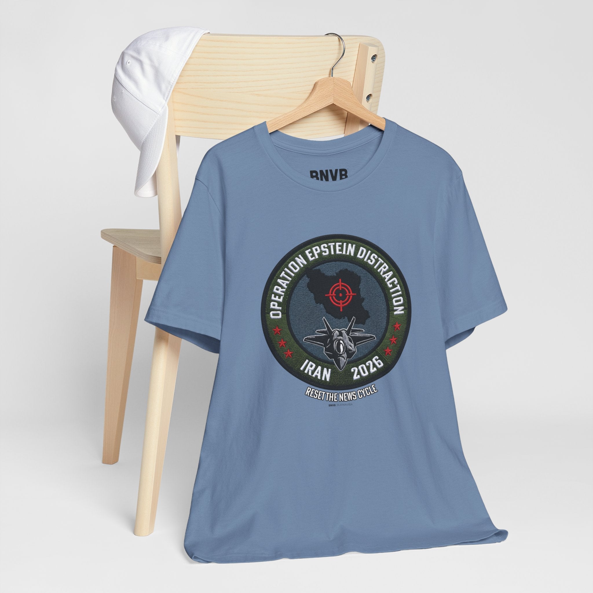 Operation Epstein Distraction Tee - Military Patch Edition