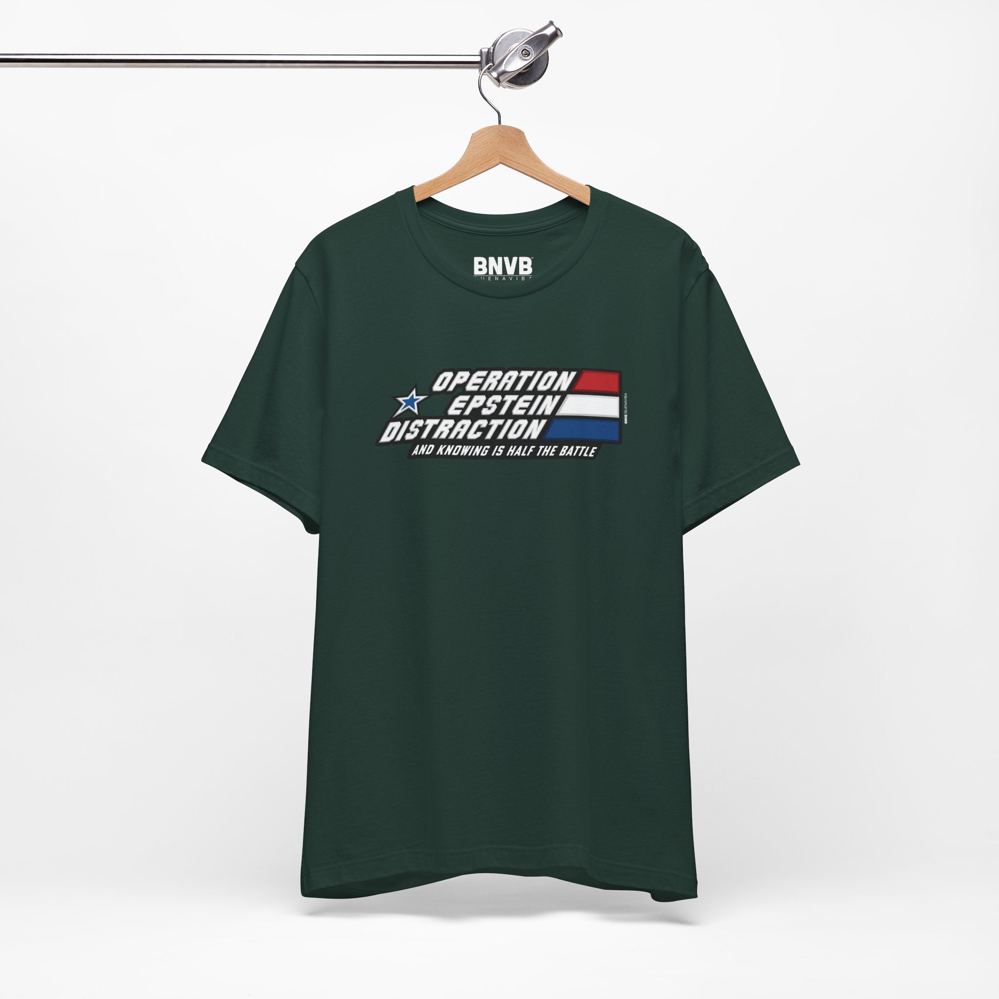 Operation Epstein Distraction Tee - Stripe Edition