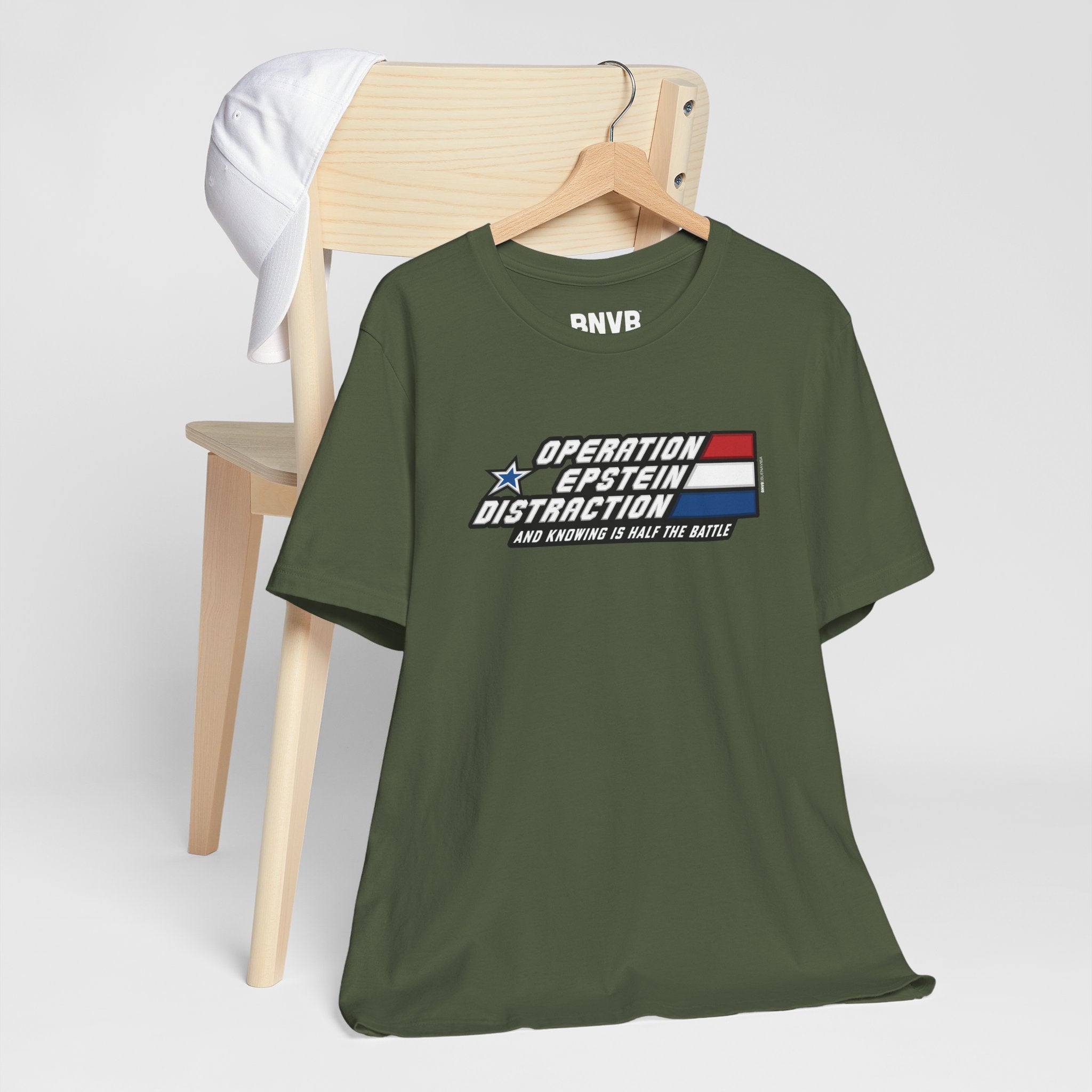 Operation Epstein Distraction Tee - Stripe Edition