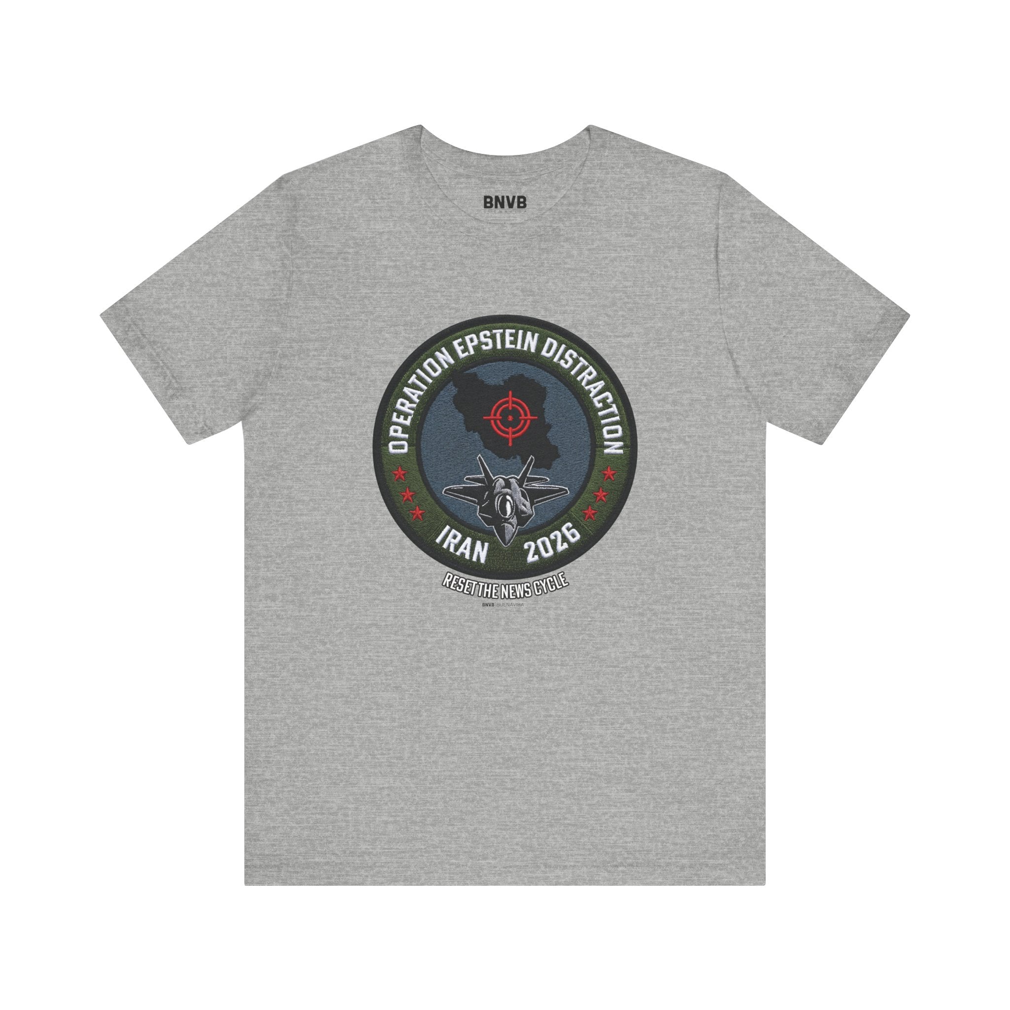 Operation Epstein Distraction Tee - Military Patch Edition