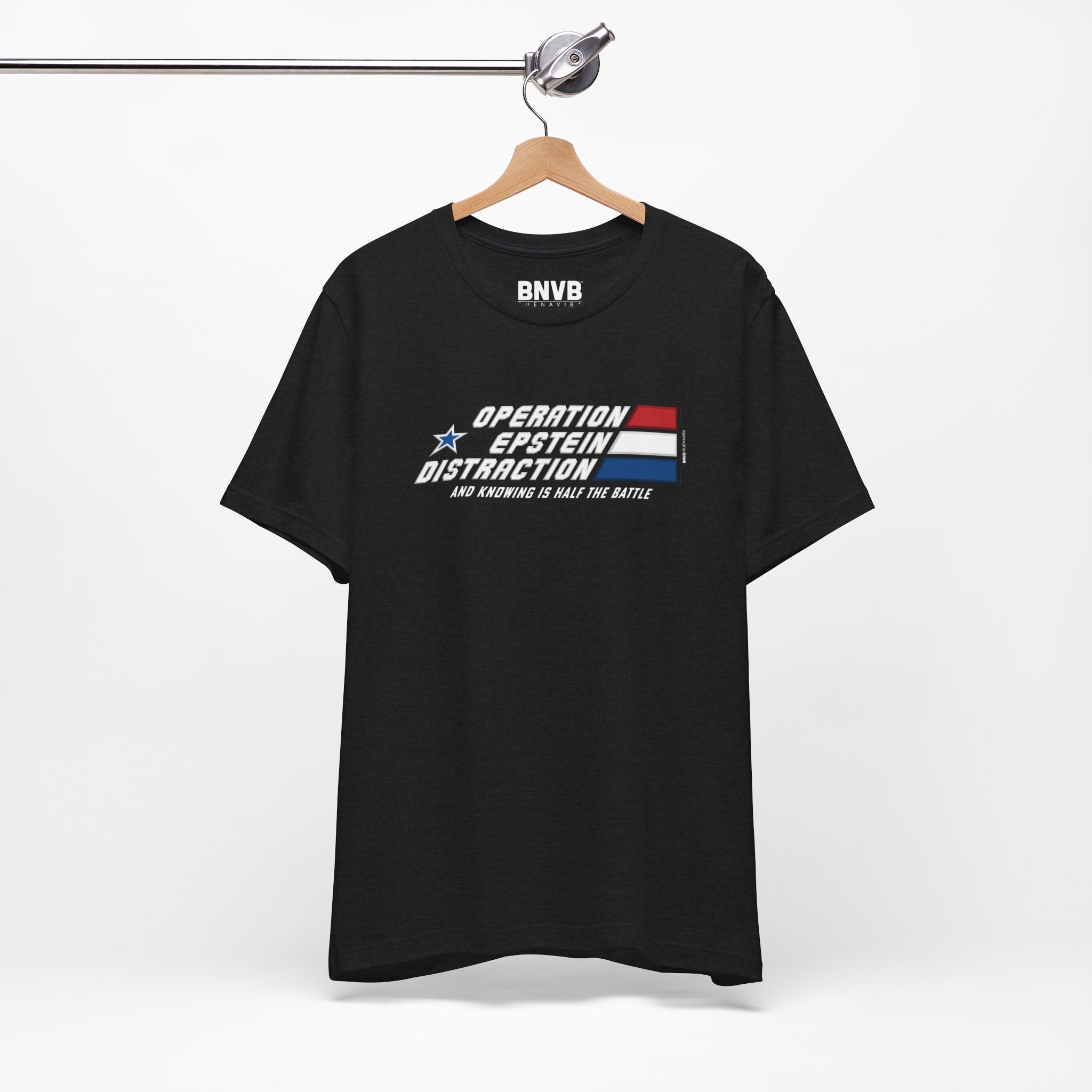 Operation Epstein Distraction Tee - Stripe Edition