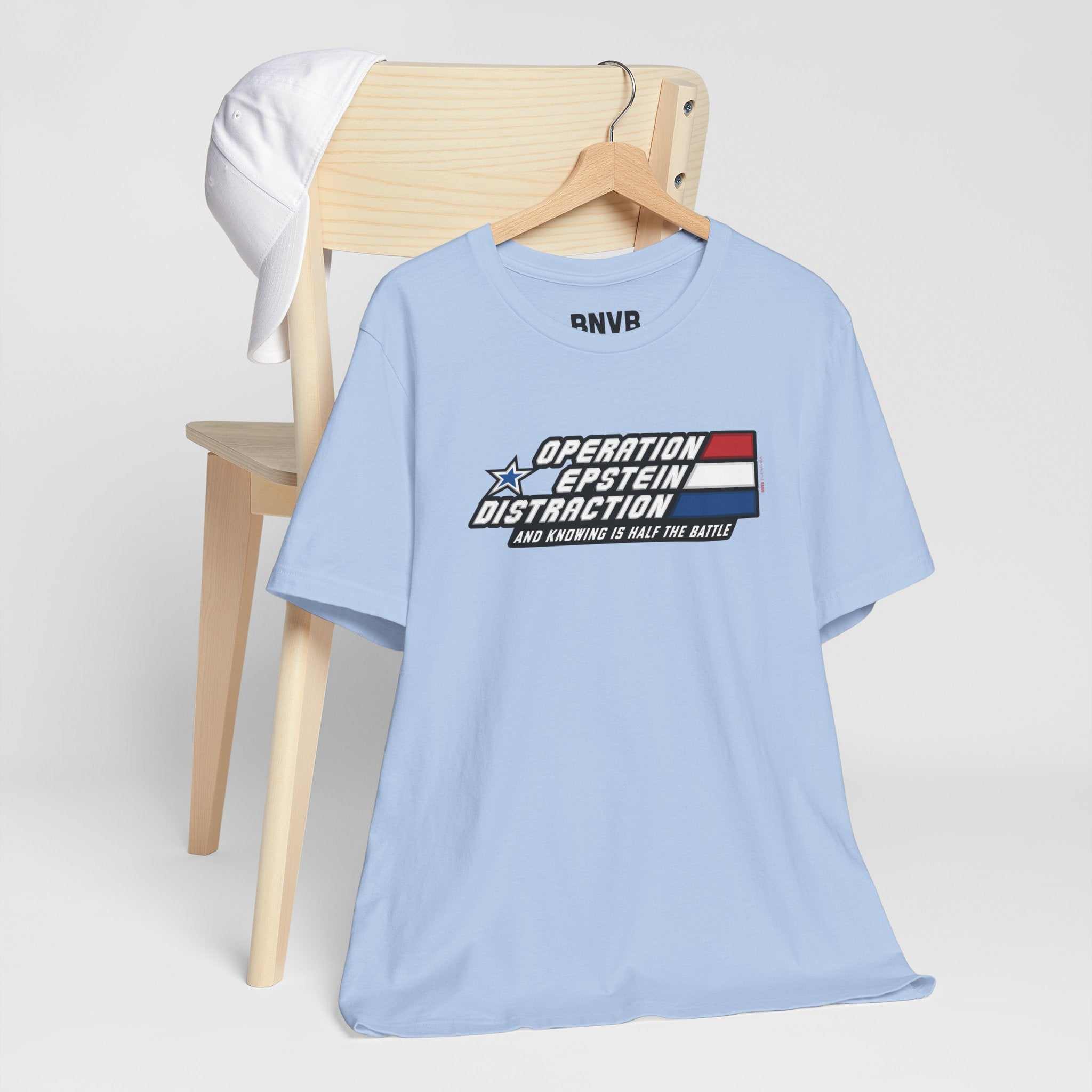 Operation Epstein Distraction Tee - Stripe Edition