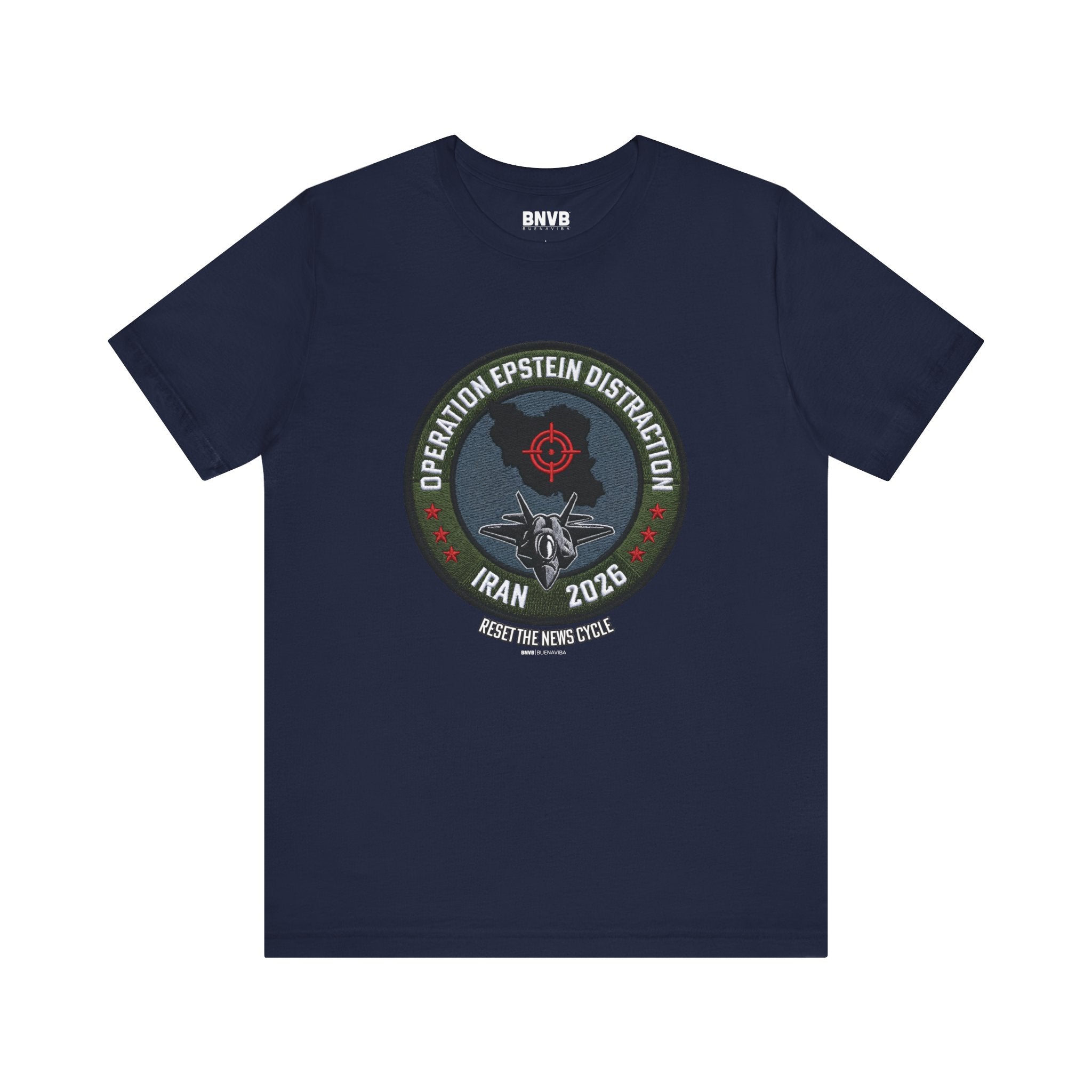 Operation Epstein Distraction Tee - Military Patch Edition