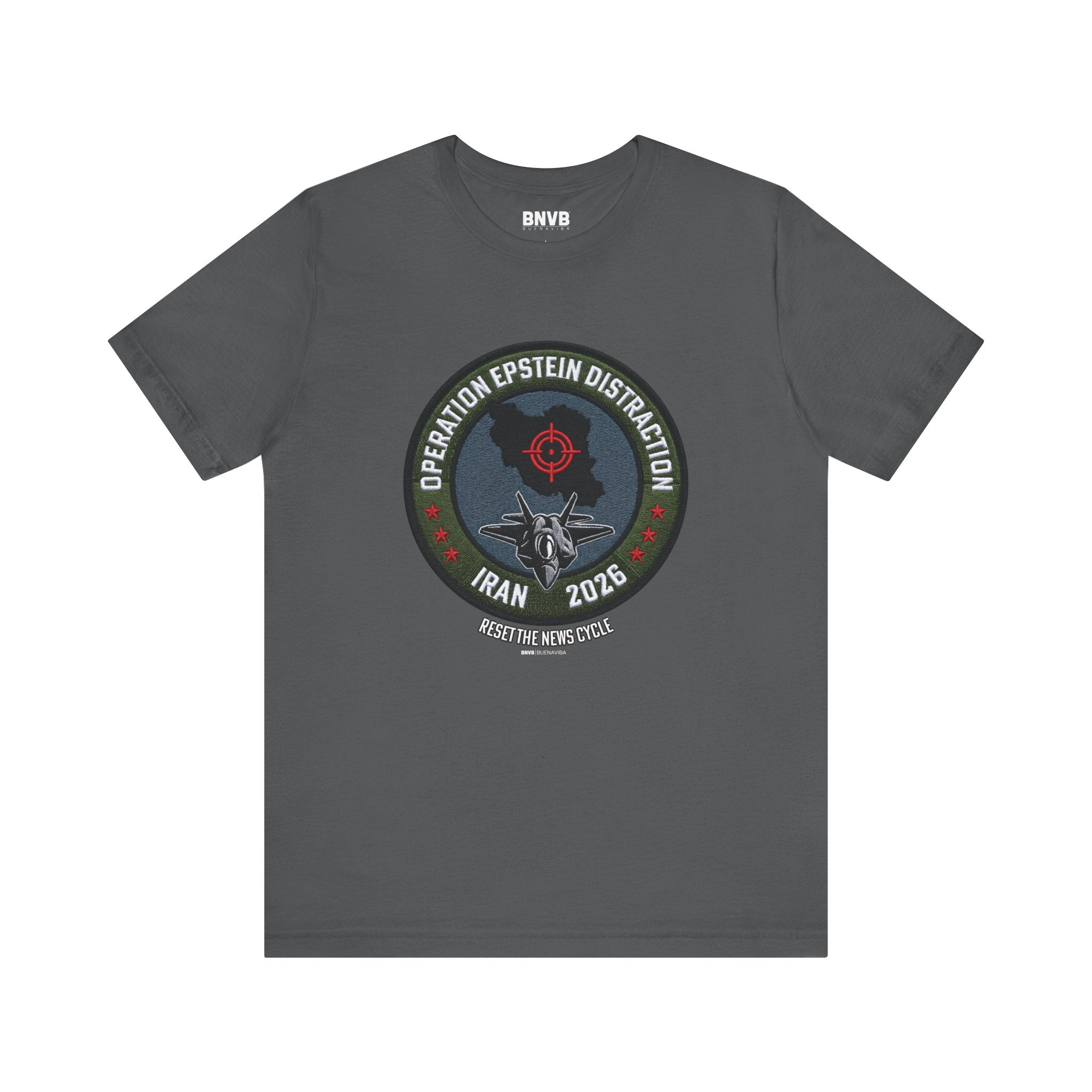 Operation Epstein Distraction Tee - Military Patch Edition