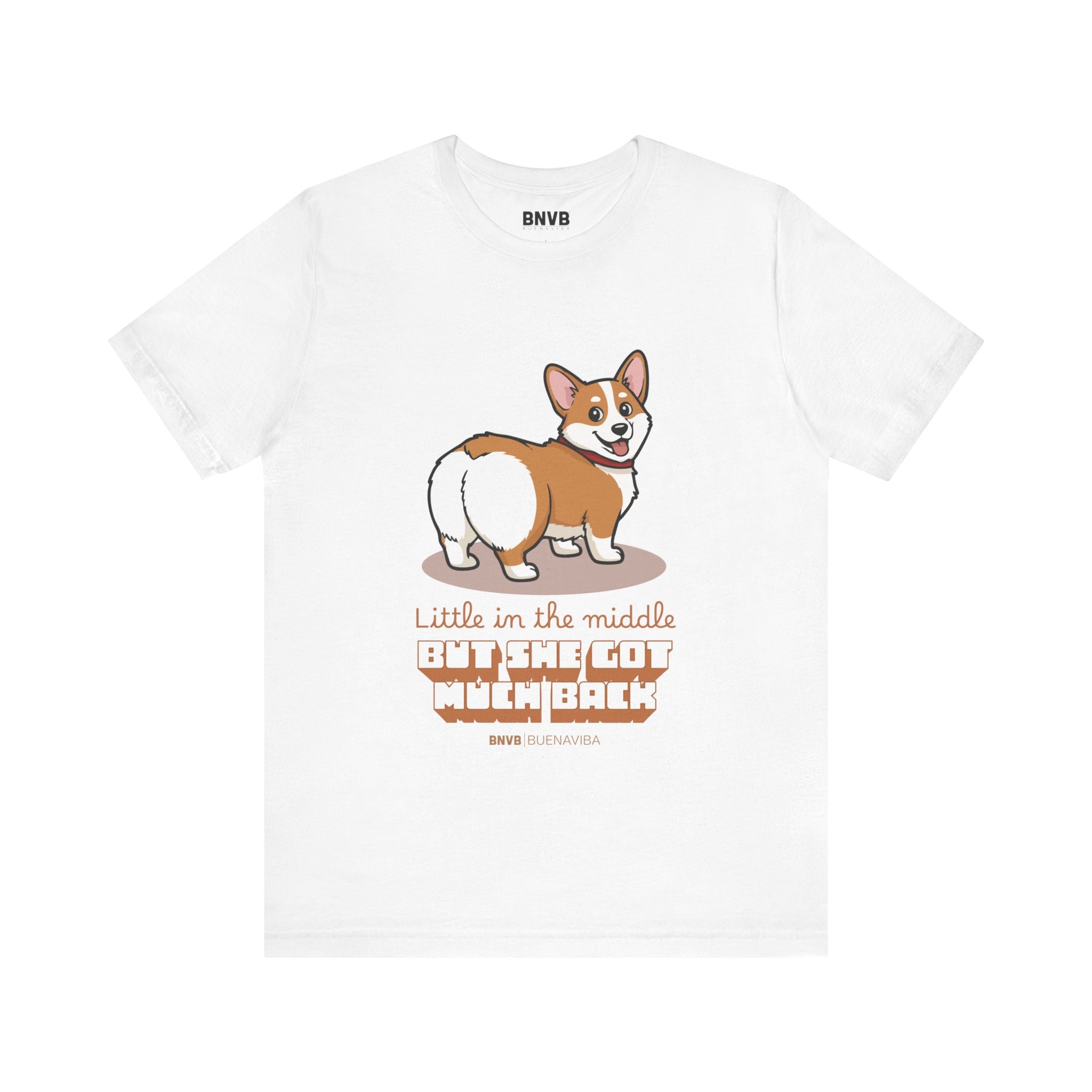 Little in the Middle, Much Back Corgi Tee