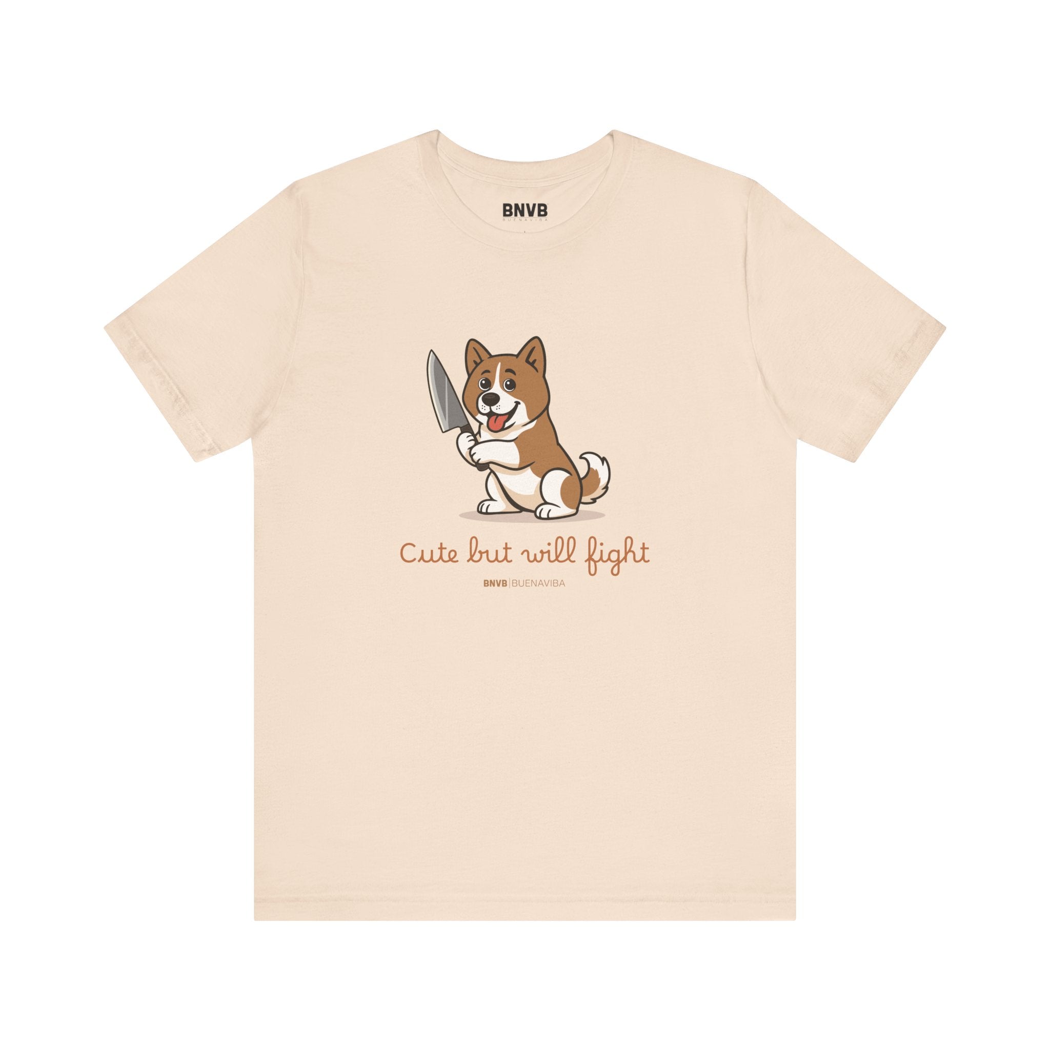 Cute But Will Fight Tee 🐾 | Akita Puppy Dog Lover T-Shirt