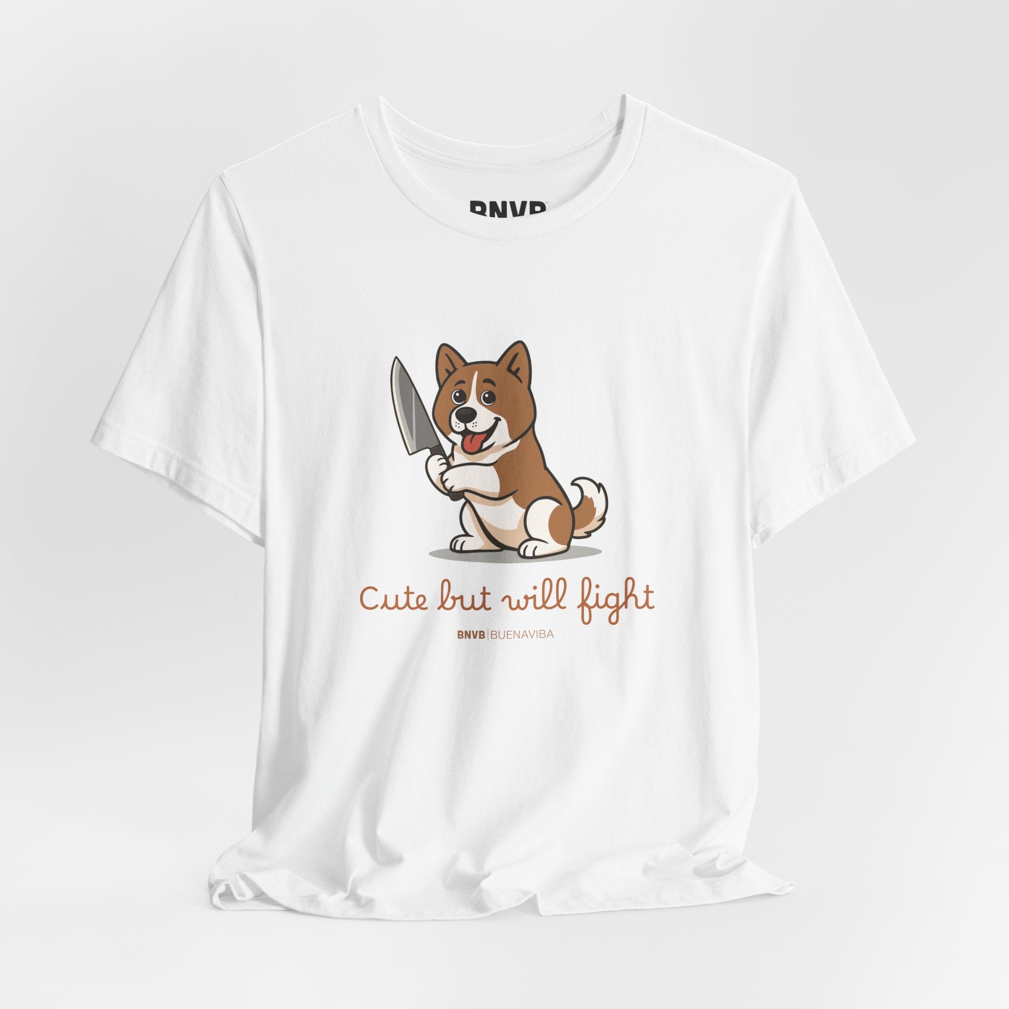 Cute But Will Fight Tee 🐾 | Akita Puppy Dog Lover T-Shirt