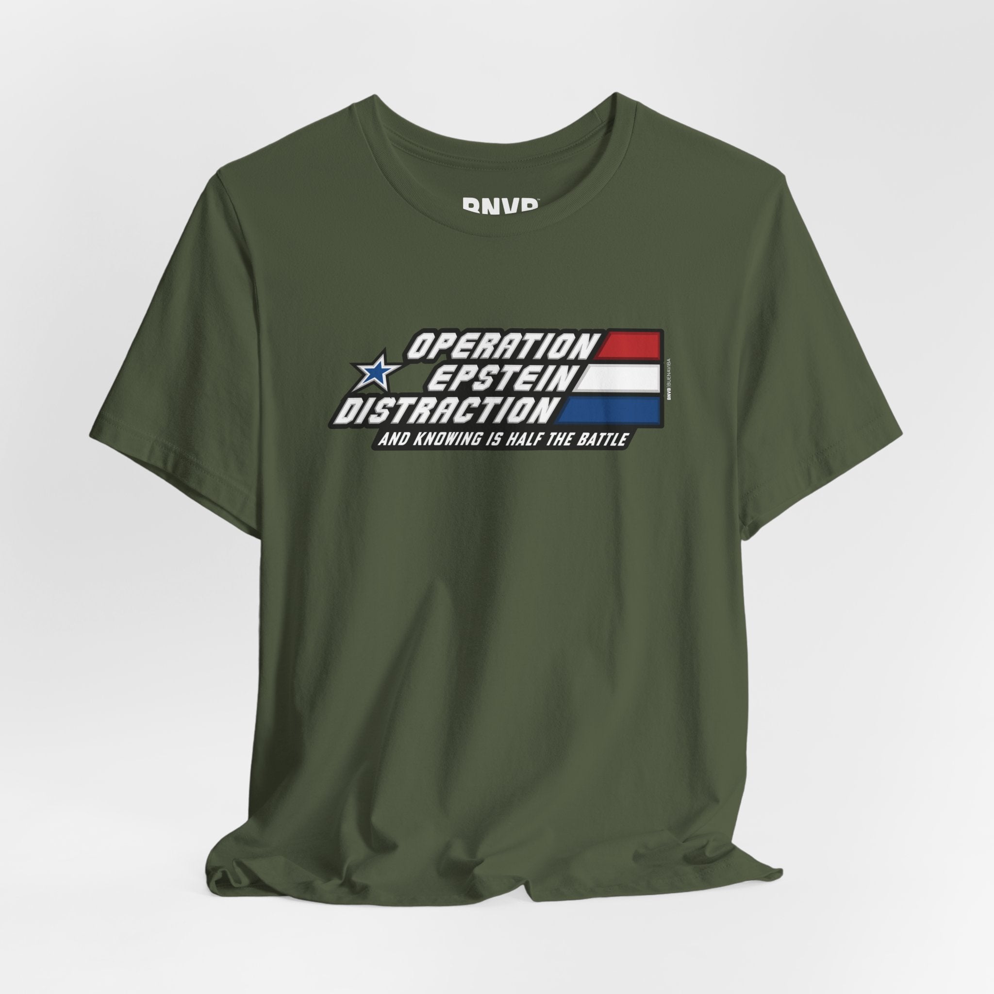 Operation Epstein Distraction Tee - Stripe Edition