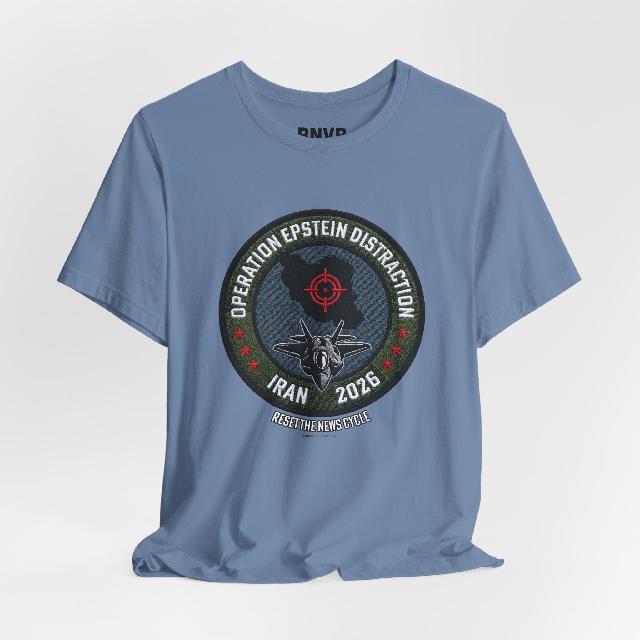 Operation Epstein Distraction Tee - Military Patch Edition