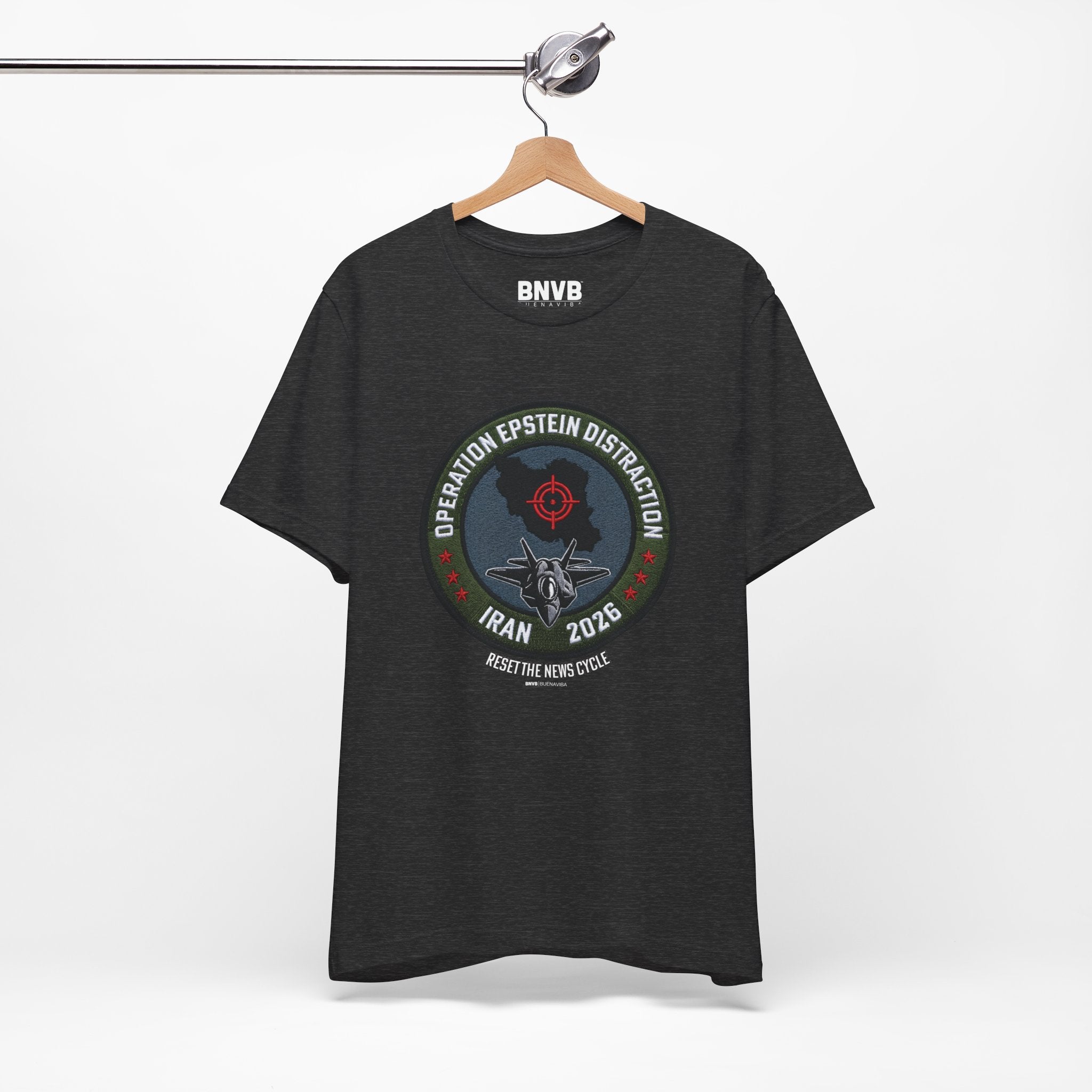 Operation Epstein Distraction Tee - Military Patch Edition