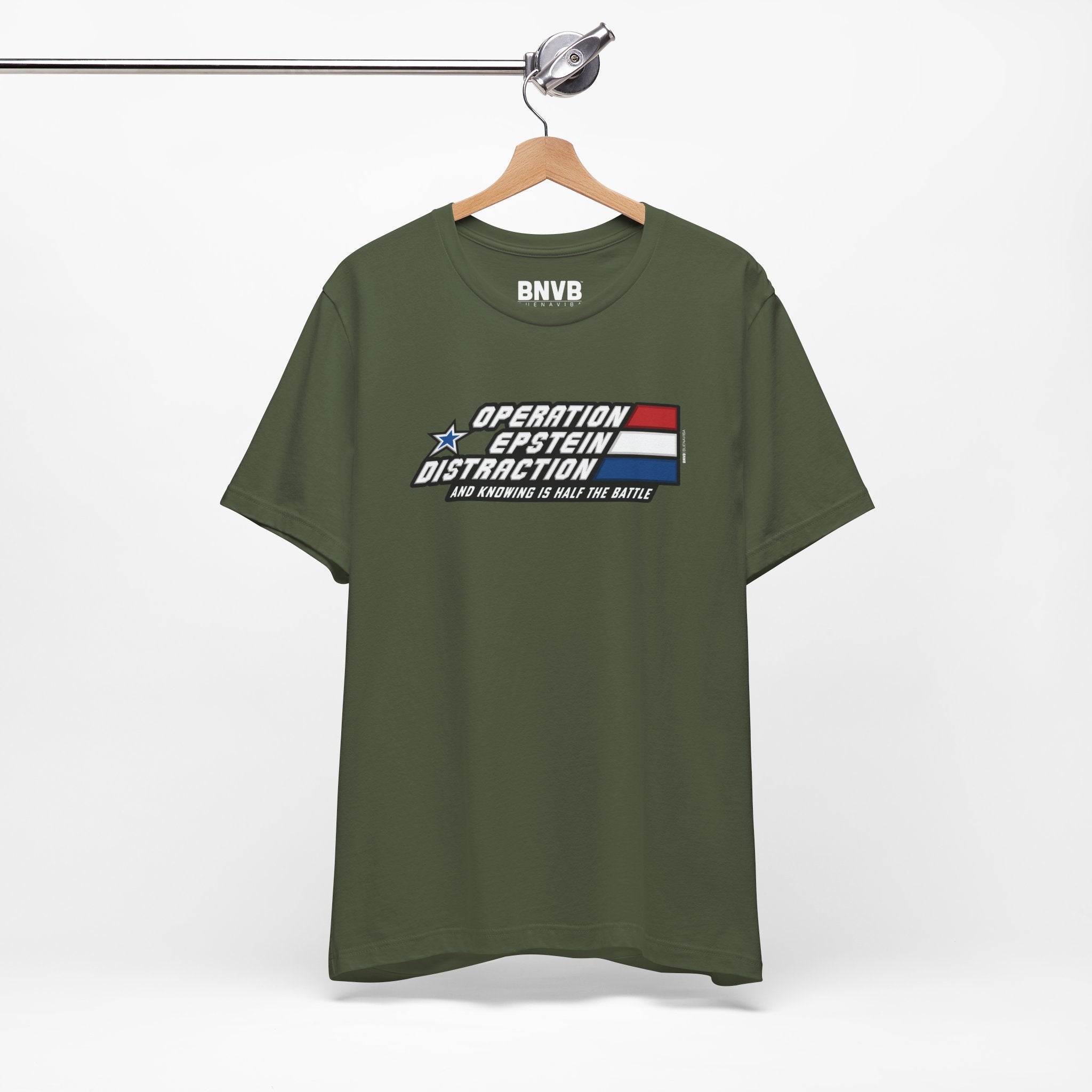 Operation Epstein Distraction Tee - Stripe Edition
