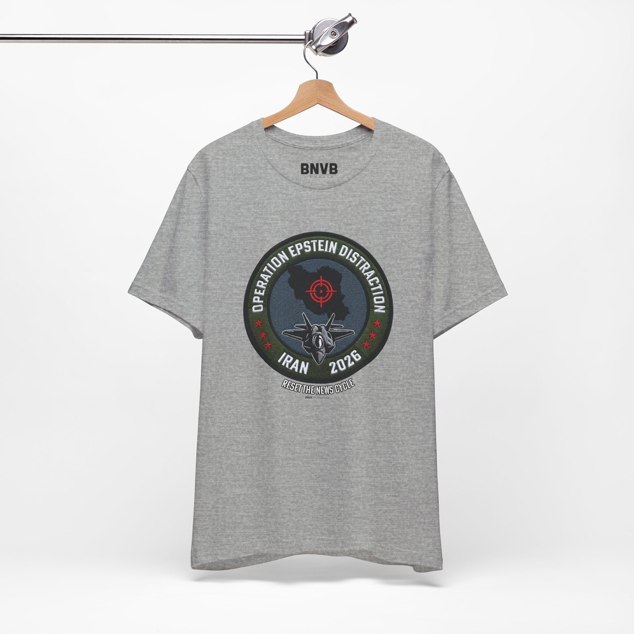 Operation Epstein Distraction Tee - Military Patch Edition