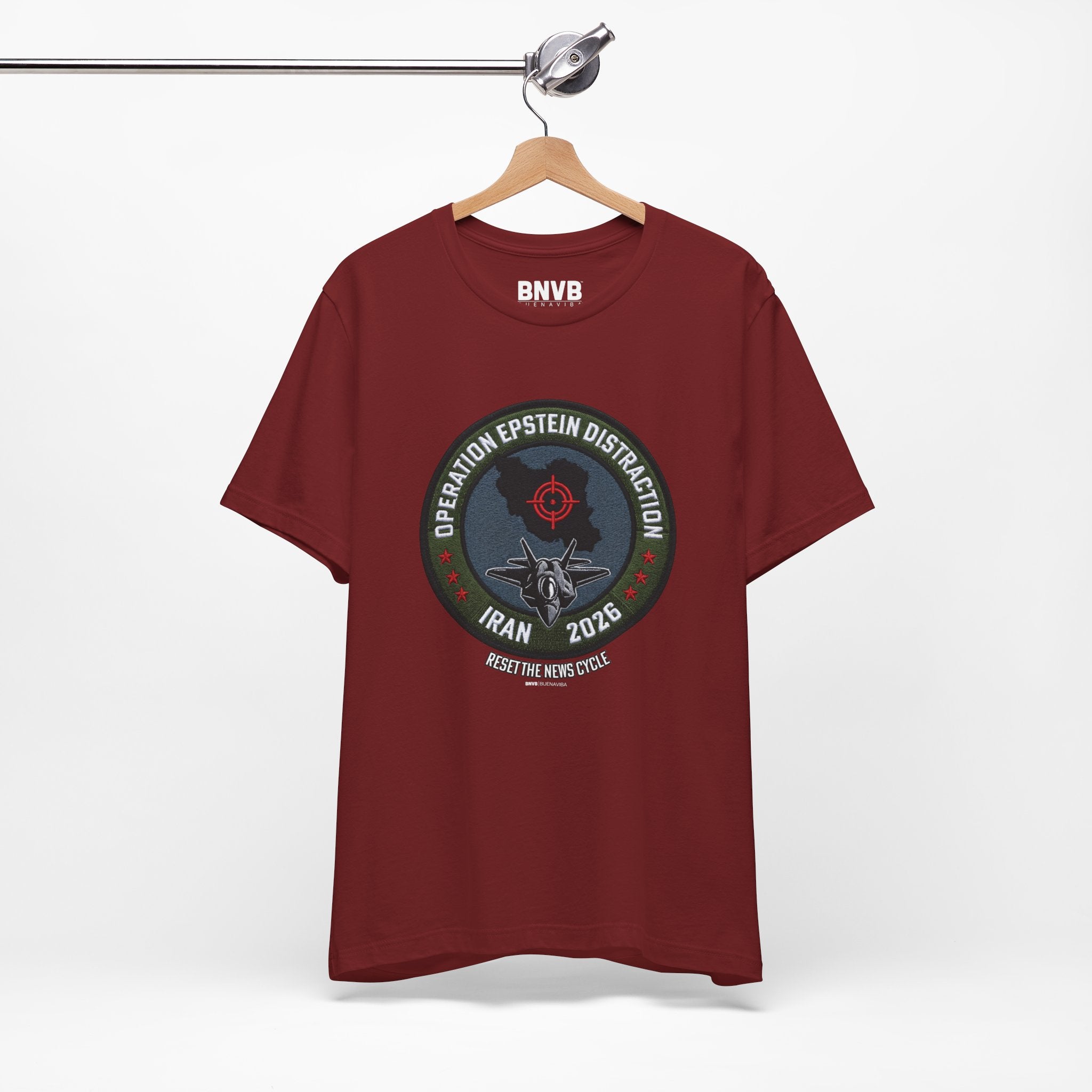 Operation Epstein Distraction Tee - Military Patch Edition