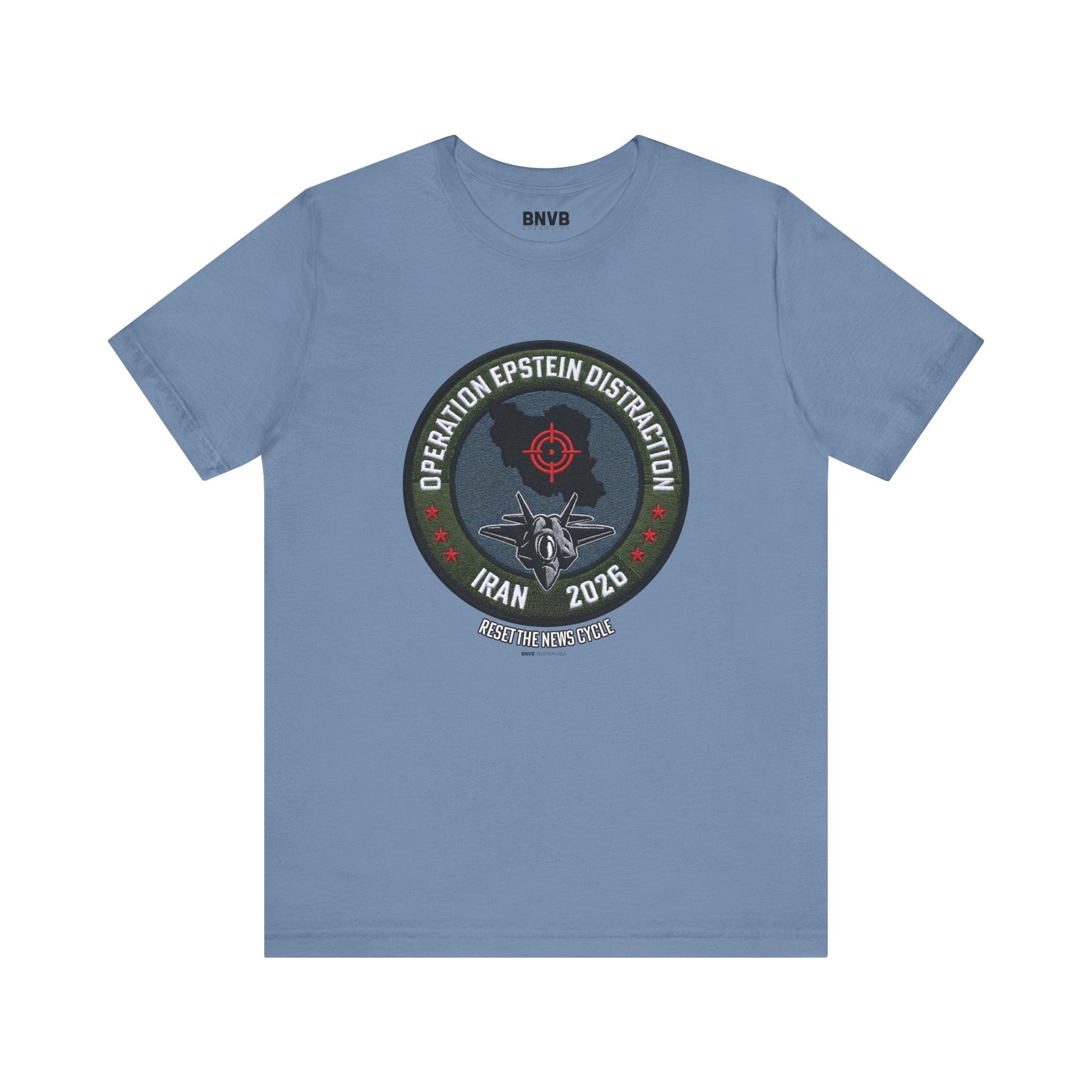 Operation Epstein Distraction Tee - Military Patch Edition