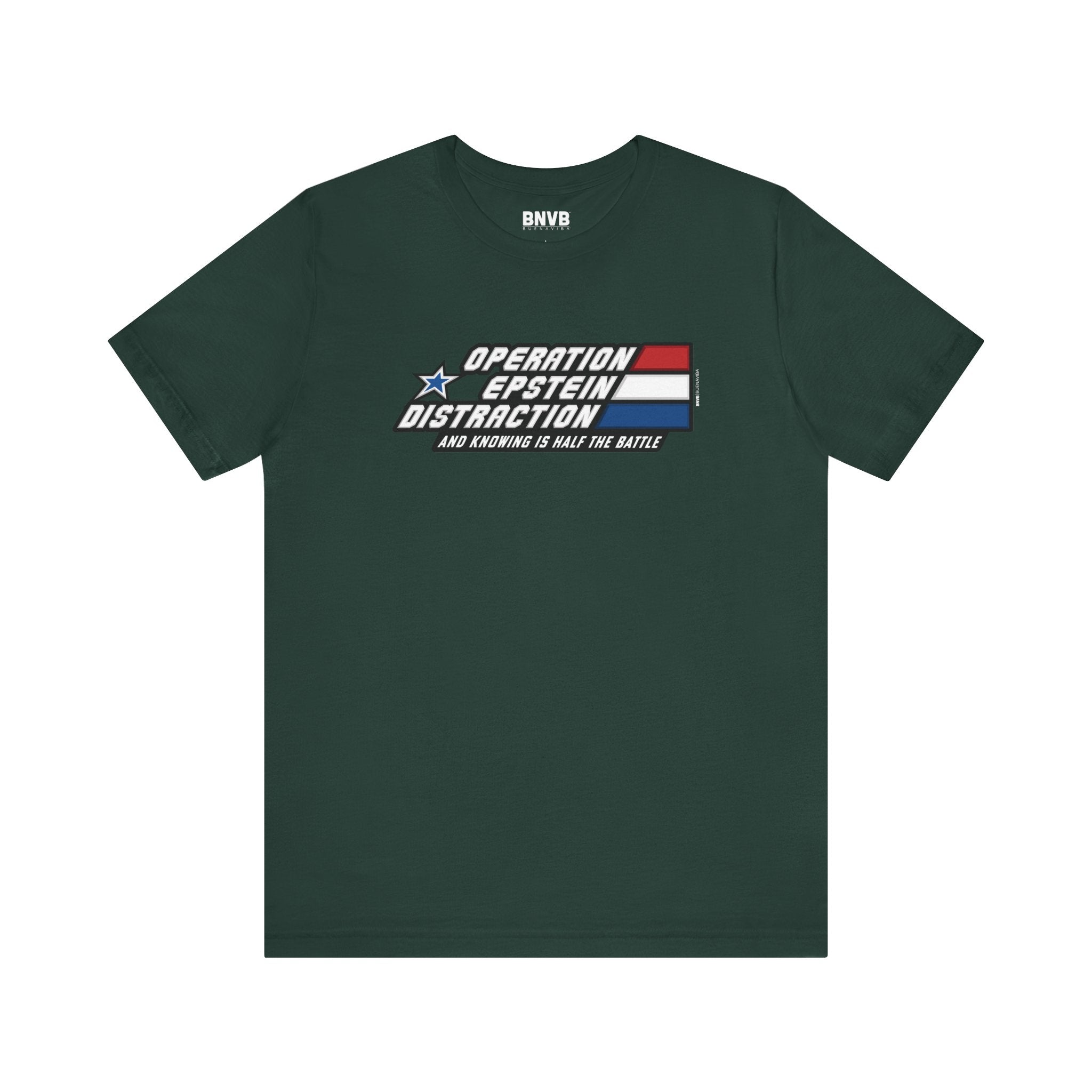 Operation Epstein Distraction Tee - Stripe Edition