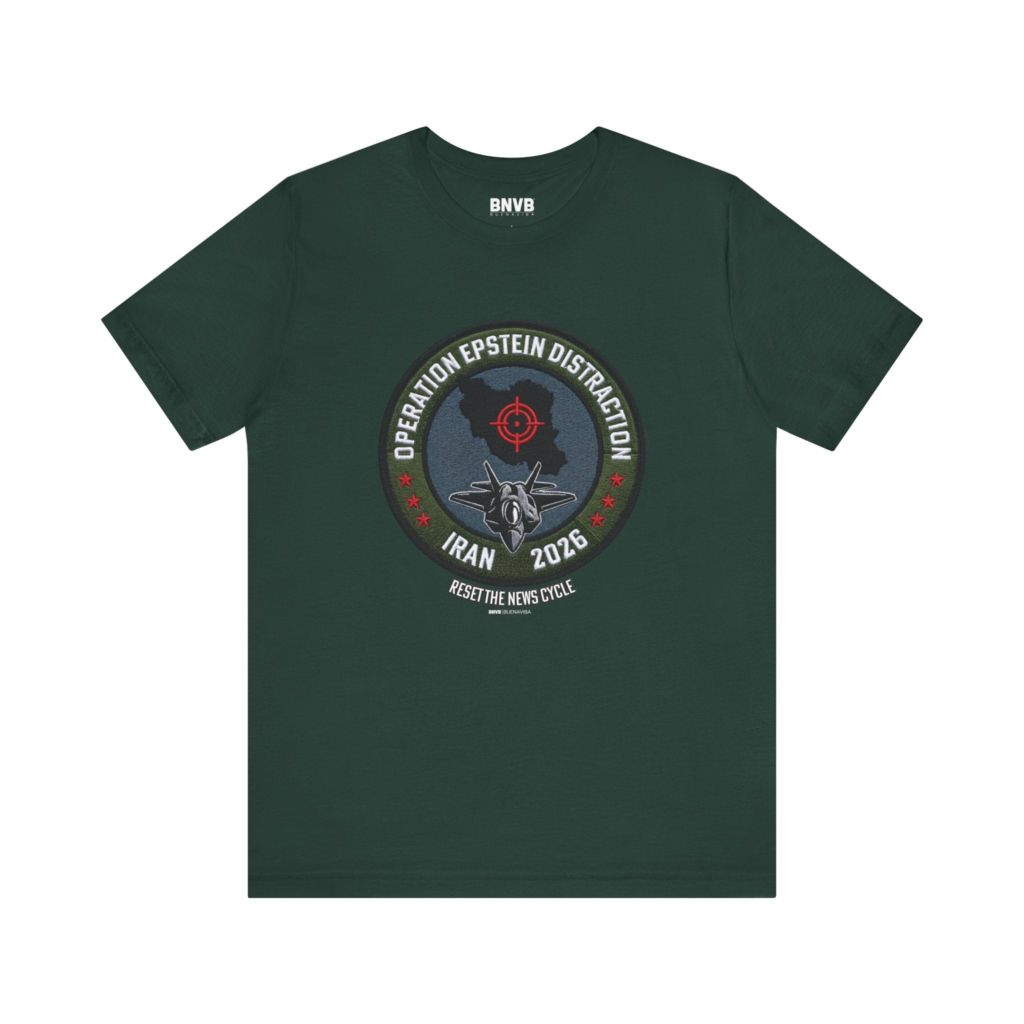 Operation Epstein Distraction Tee - Military Patch Edition