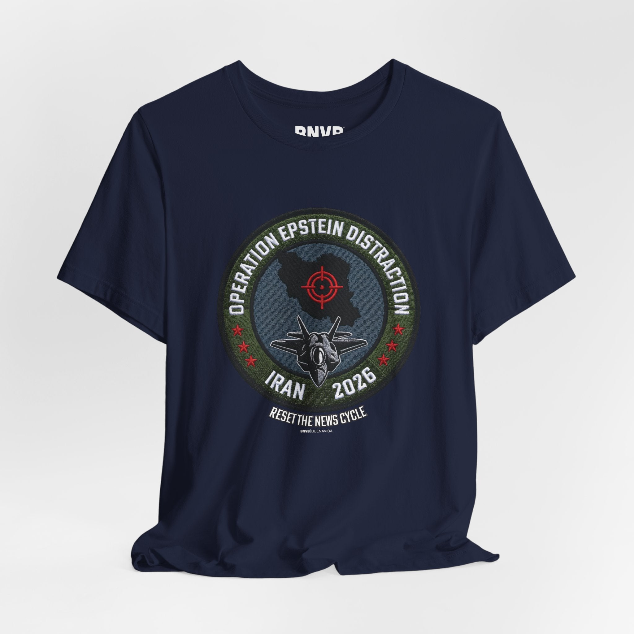 Operation Epstein Distraction Tee - Military Patch Edition