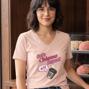 Café, Chisme, Repeat Women's V-Neck Tee
