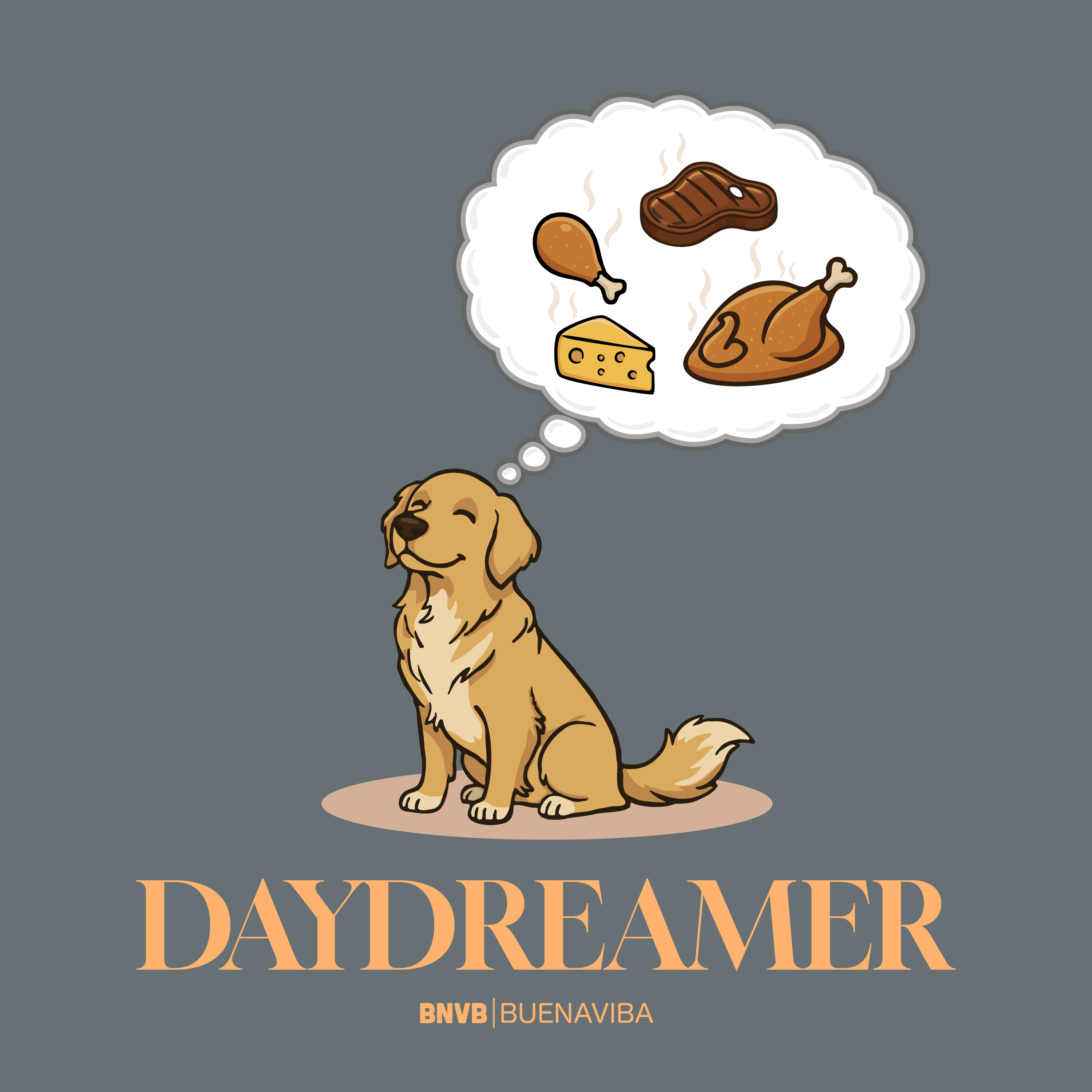 Daydreamer Golden Retriever Tee