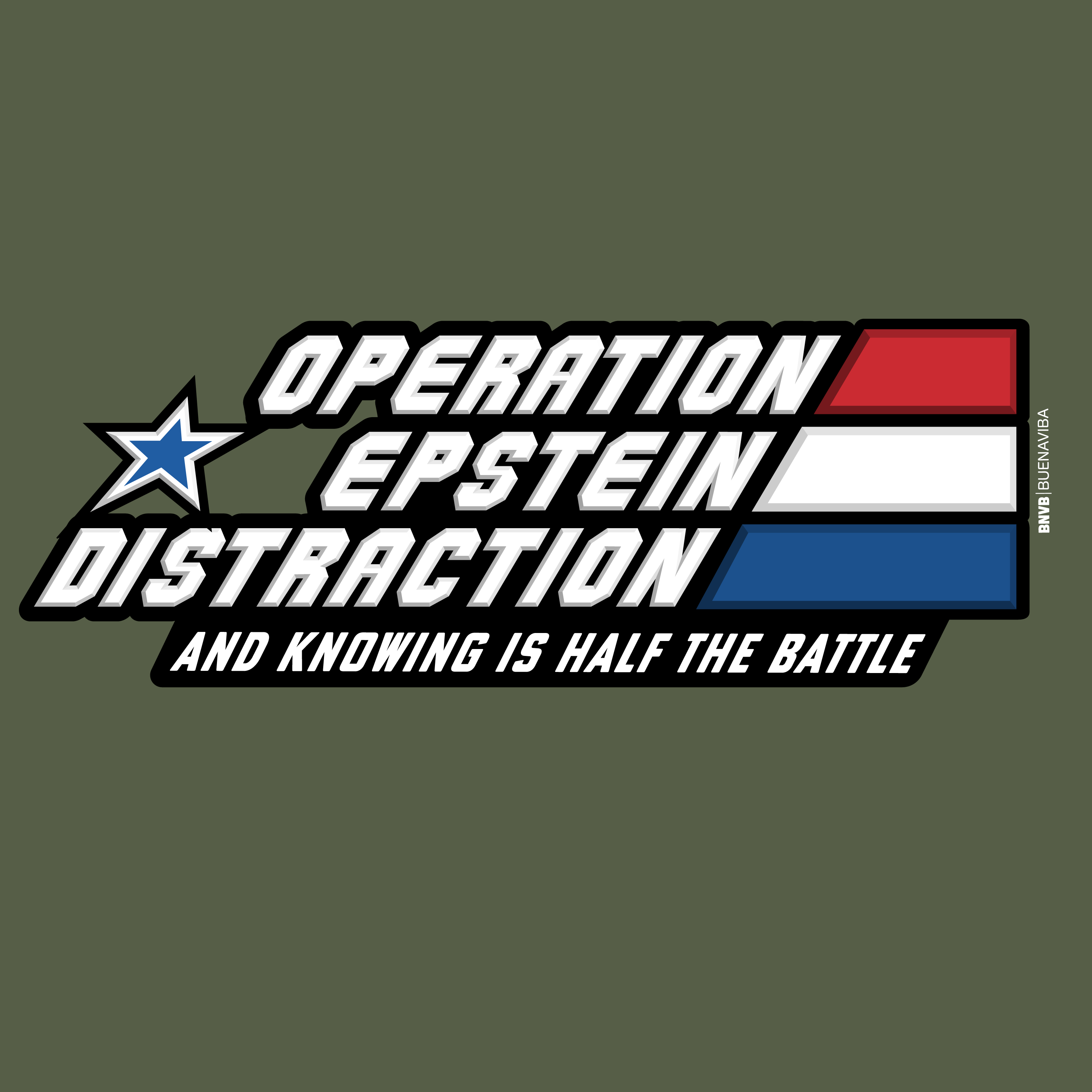 Operation Epstein Distraction Tee - Stripe Edition