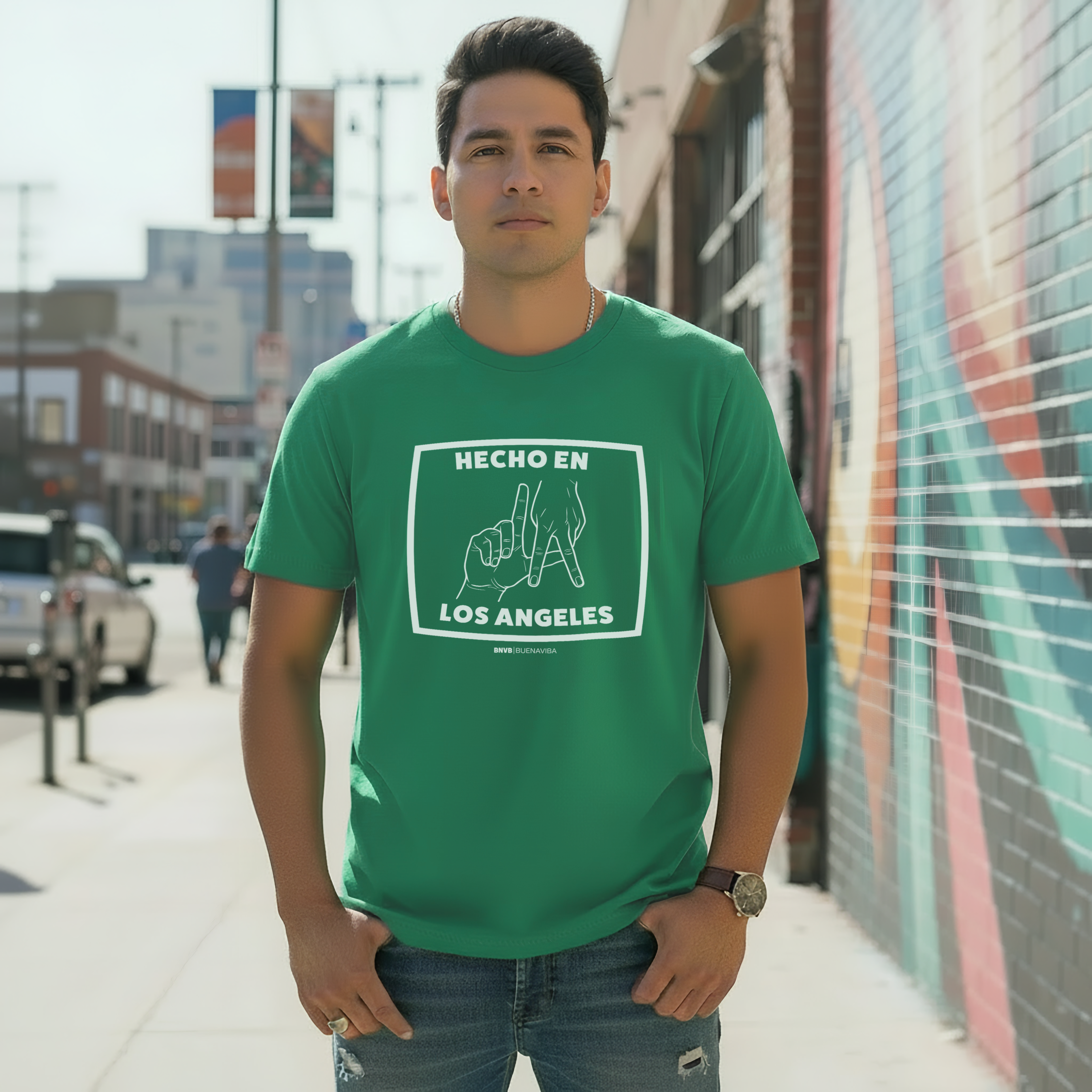 Hecho en Los Angeles Hand Sign Tee