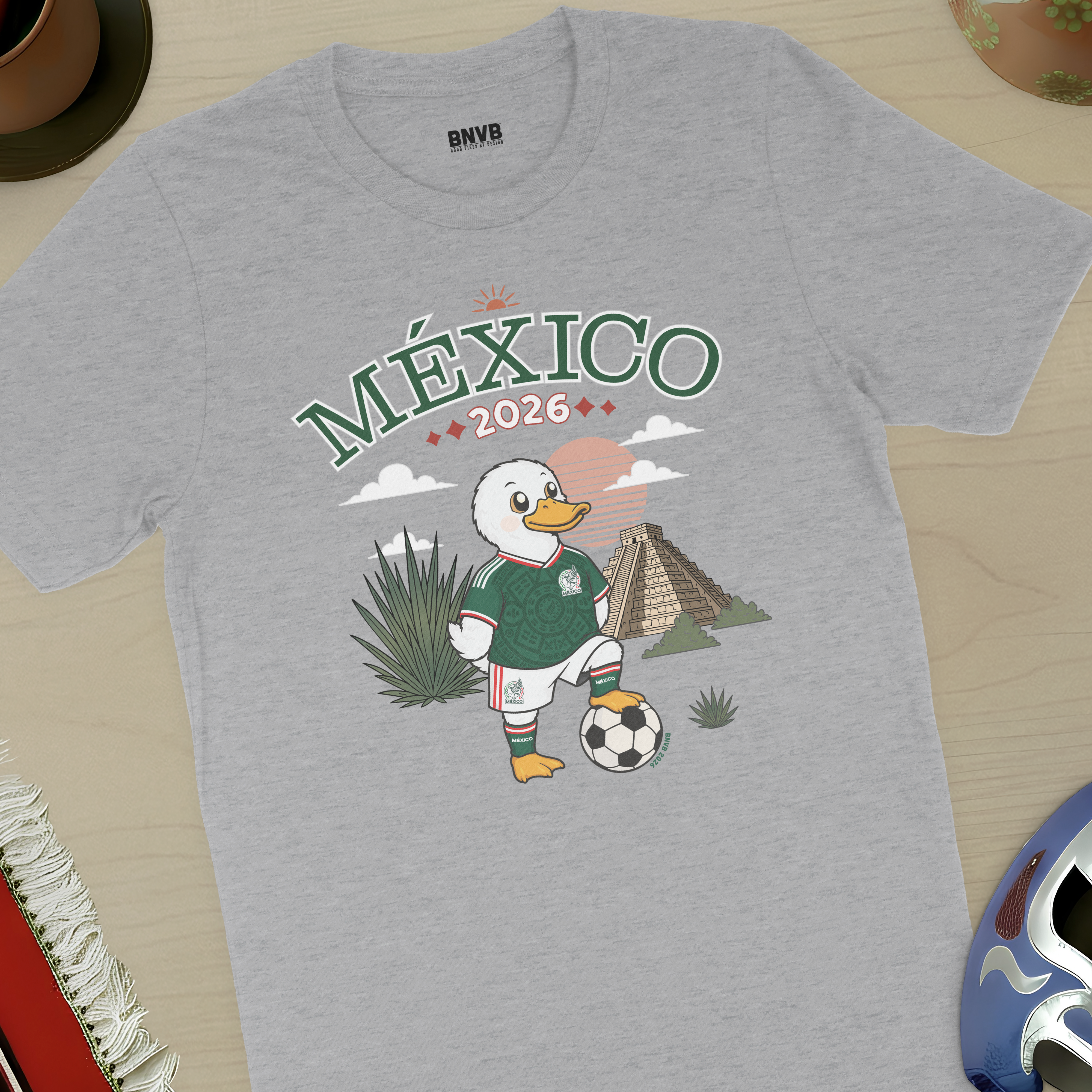 México 2026 Pato Futbolero Tee