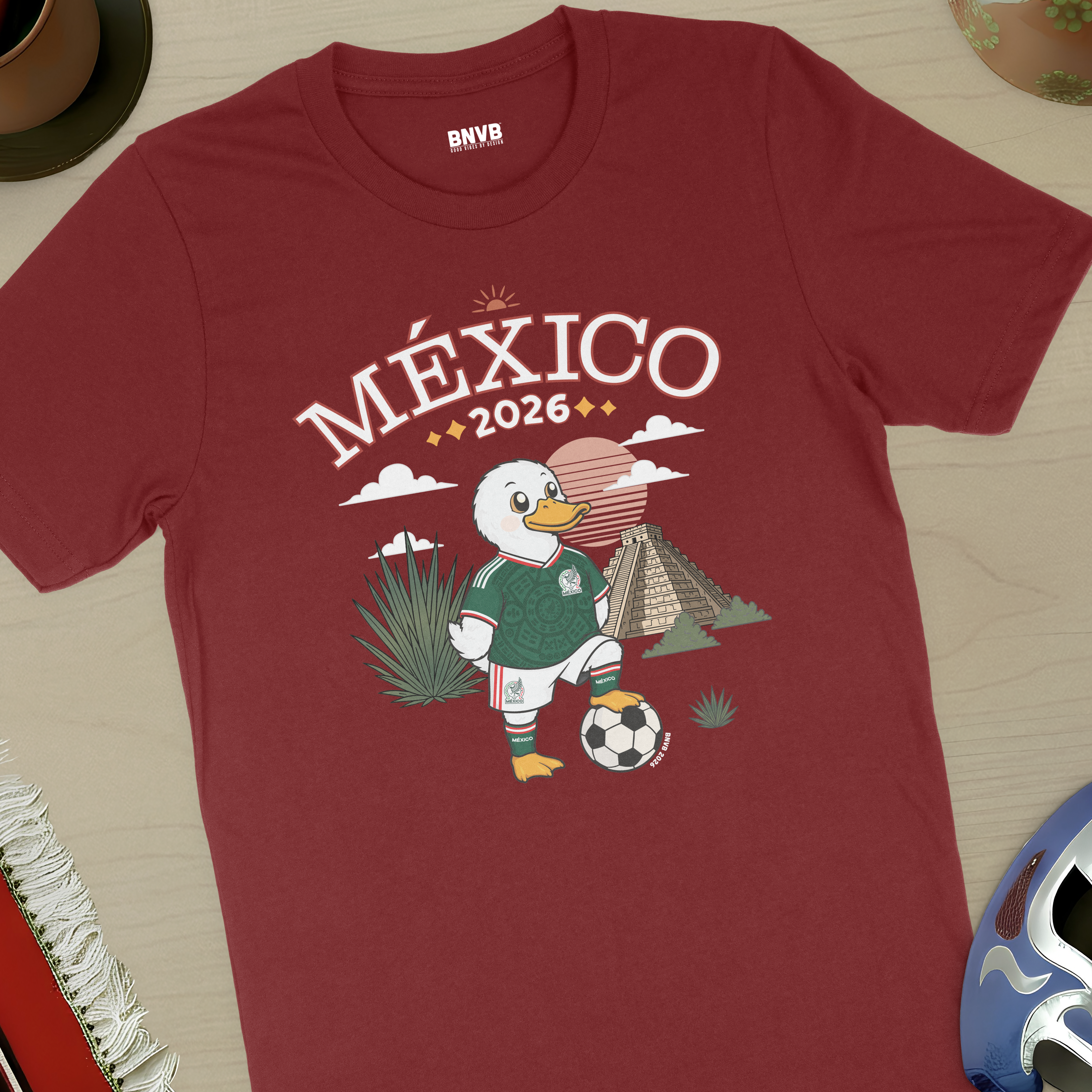 México 2026 Pato Futbolero Tee