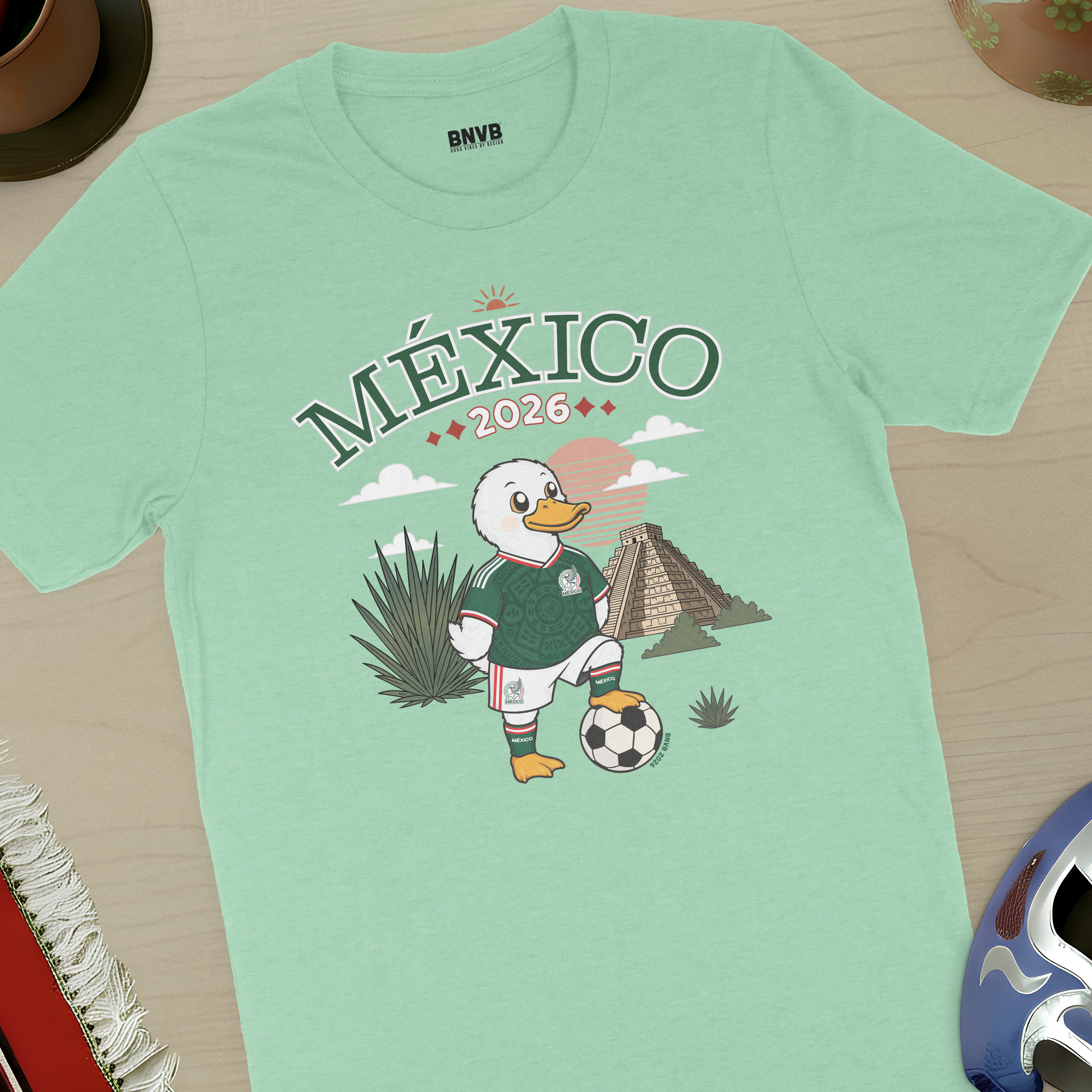 México 2026 Pato Futbolero Tee